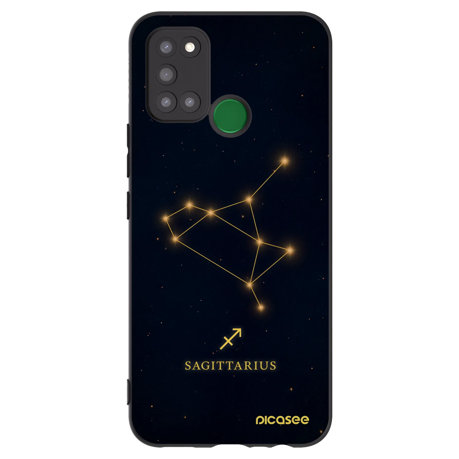 Picasee silikónový čierny obal pre Realme 7i - SAGITTARIUS
