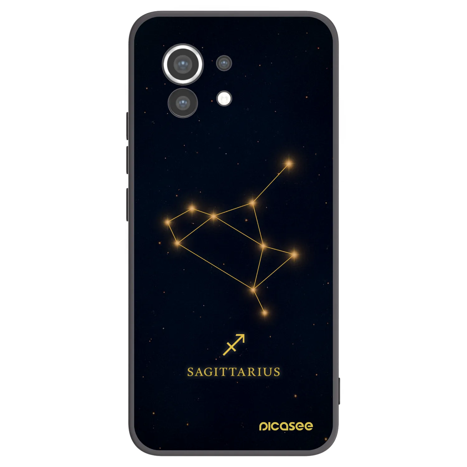 Picasee silikónový čierny obal pre Xiaomi Mi 11 - SAGITTARIUS