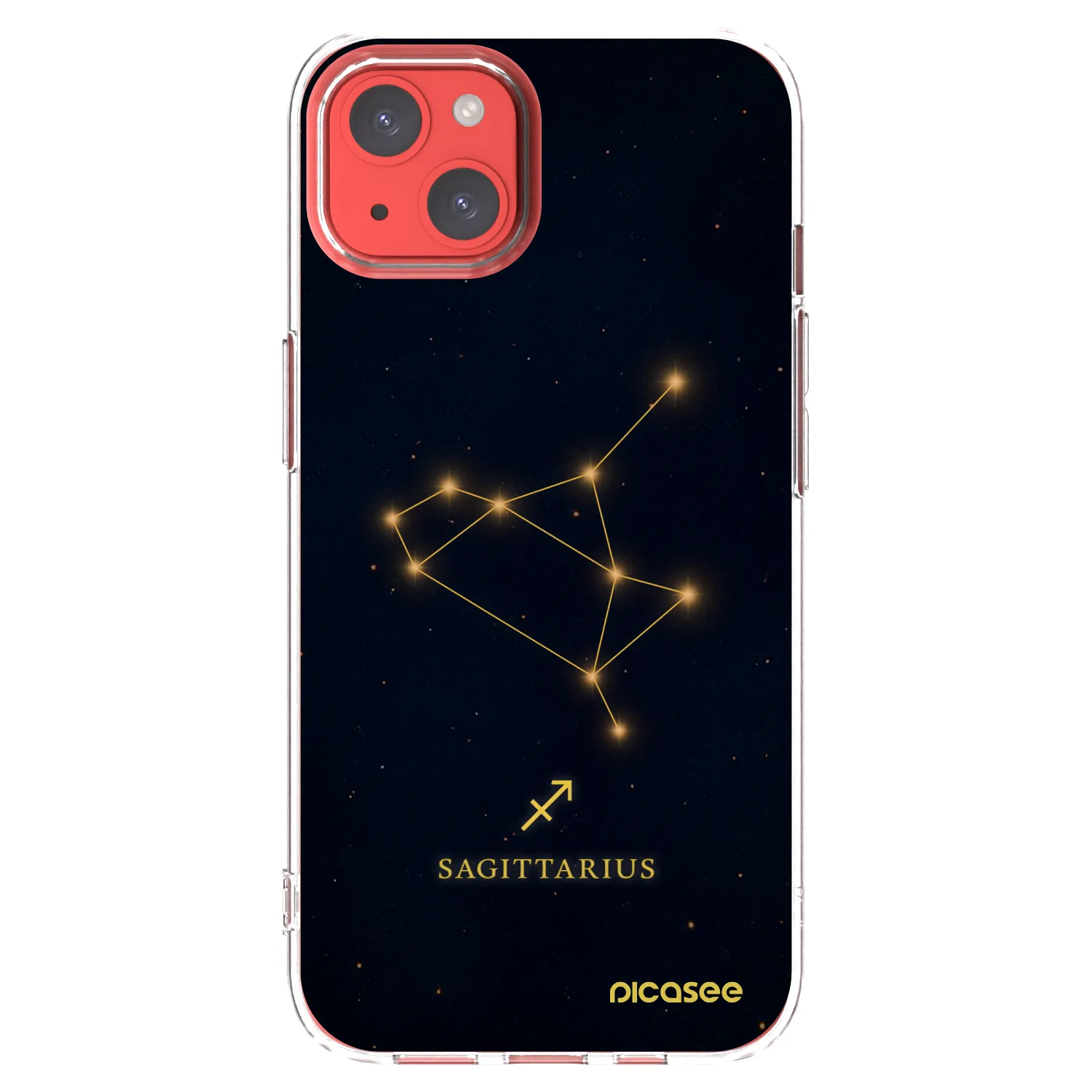 Picasee silikónový prehľadný obal pre Apple iPhone 13 - SAGITTARIUS