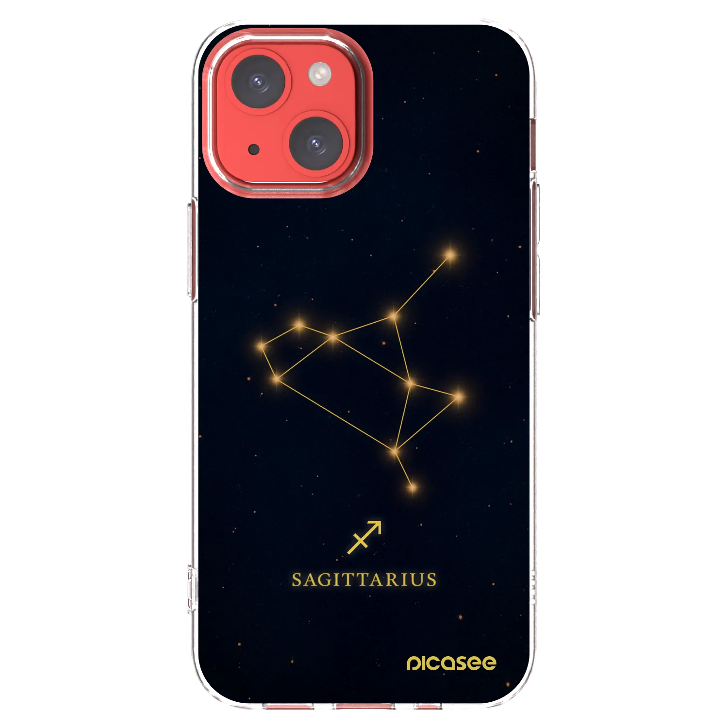 Picasee silikónový prehľadný obal pre Apple iPhone 13 mini - SAGITTARIUS