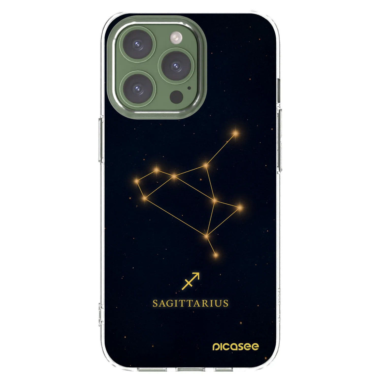 Picasee silikónový prehľadný obal pre Apple iPhone 13 Pro - SAGITTARIUS