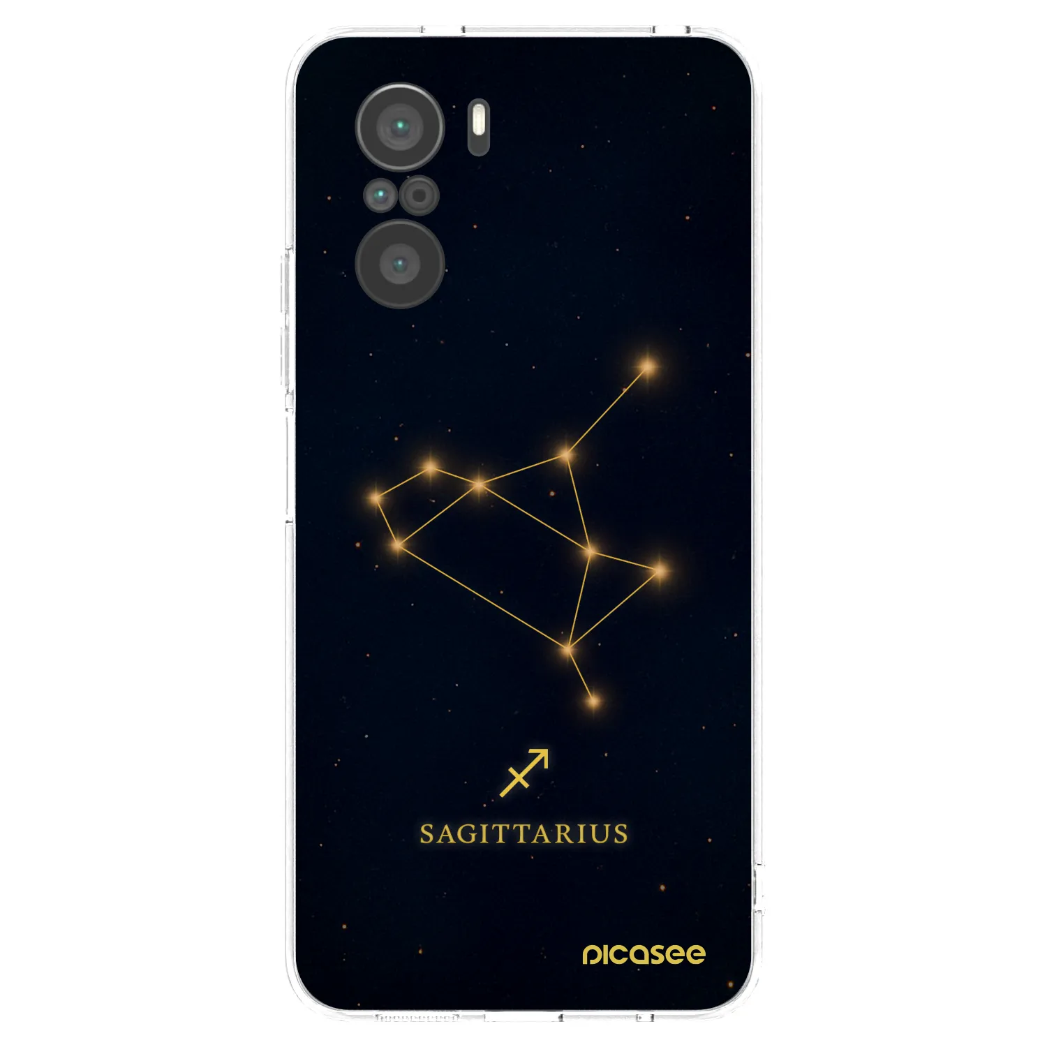 Picasee silikónový prehľadný obal pre Xiaomi Poco F3 - SAGITTARIUS