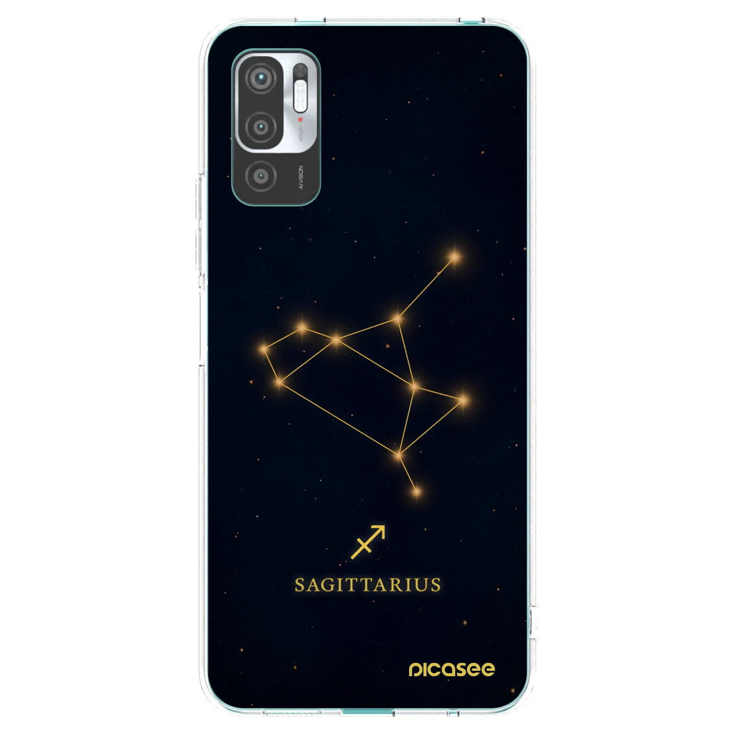 Picasee silikónový prehľadný obal pre Xiaomi Redmi Note 10 5G - SAGITTARIUS