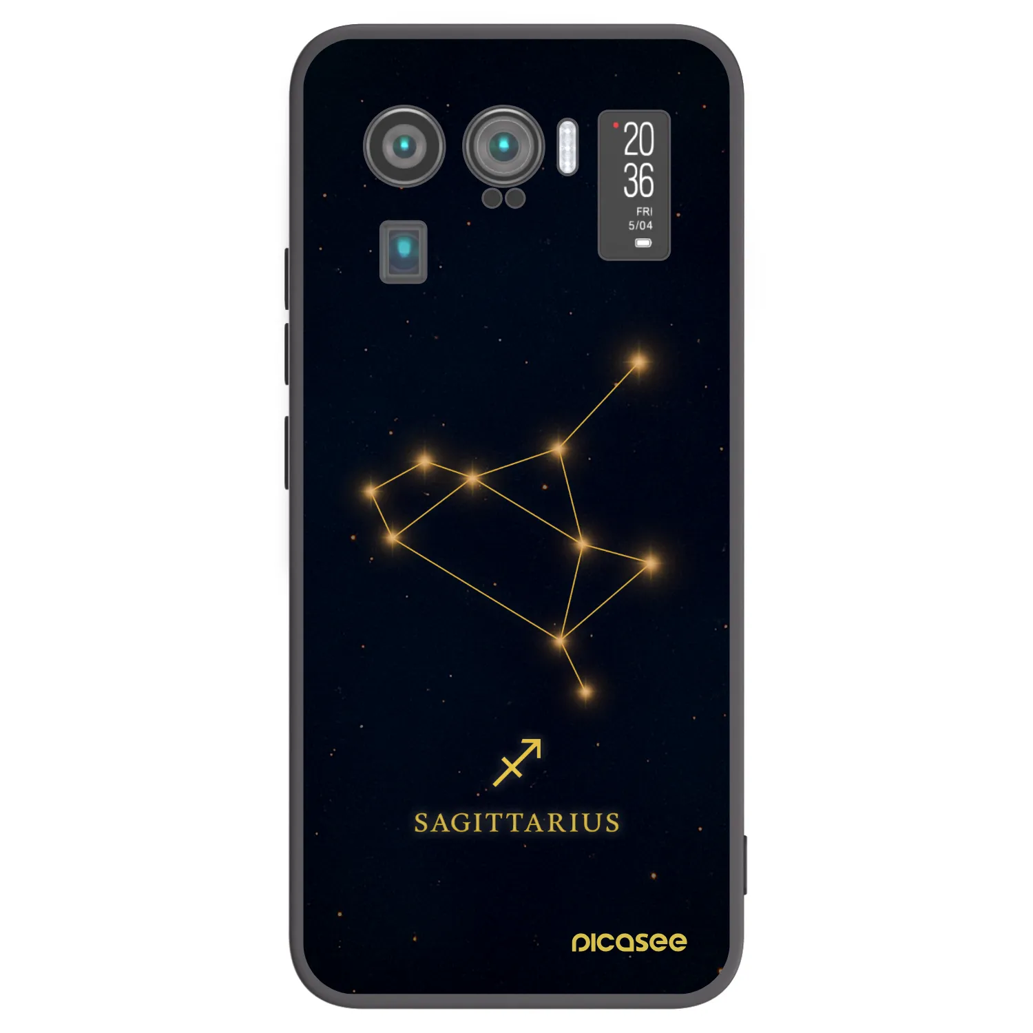 Picasee silikónový čierny obal pre Xiaomi Mi 11 Ultra - SAGITTARIUS
