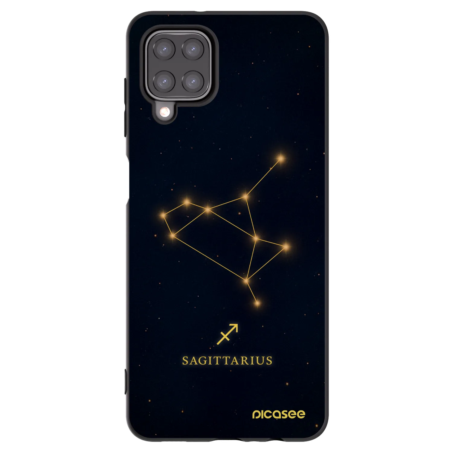 Picasee silikónový čierny obal pre Samsung Galaxy M12 M127F - SAGITTARIUS