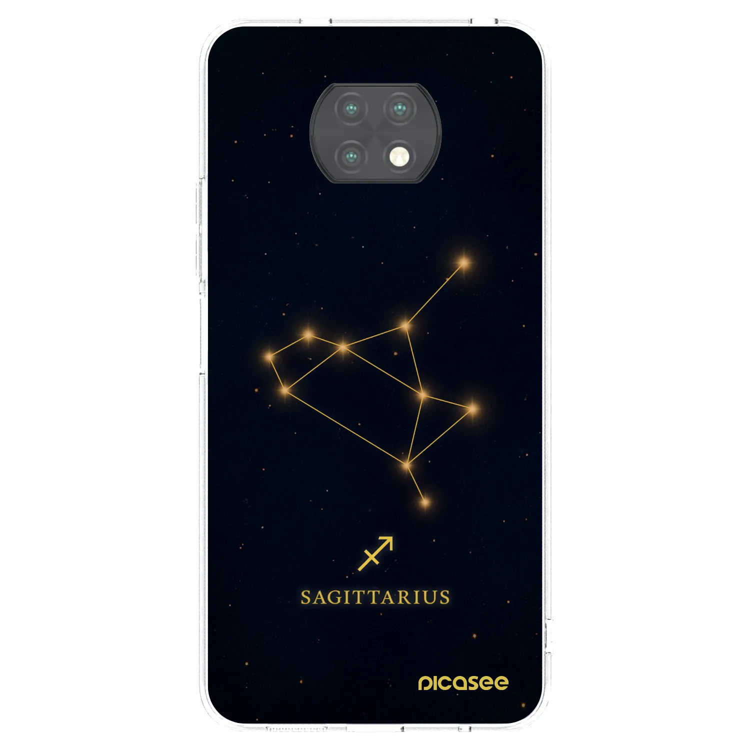 Picasee silikónový prehľadný obal pre Xiaomi Redmi Note 9T - SAGITTARIUS
