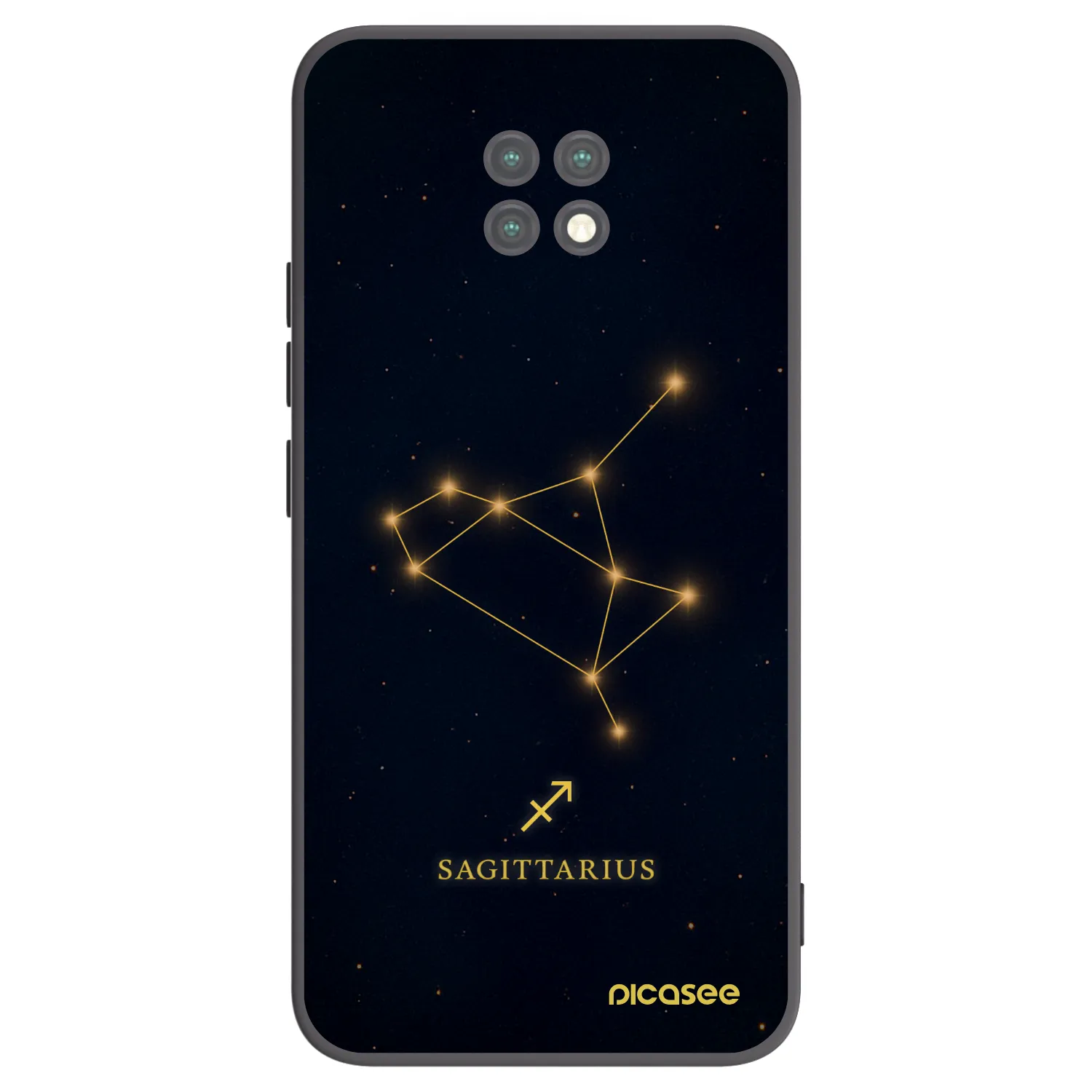 Picasee silikónový čierny obal pre Xiaomi Redmi Note 9T - SAGITTARIUS