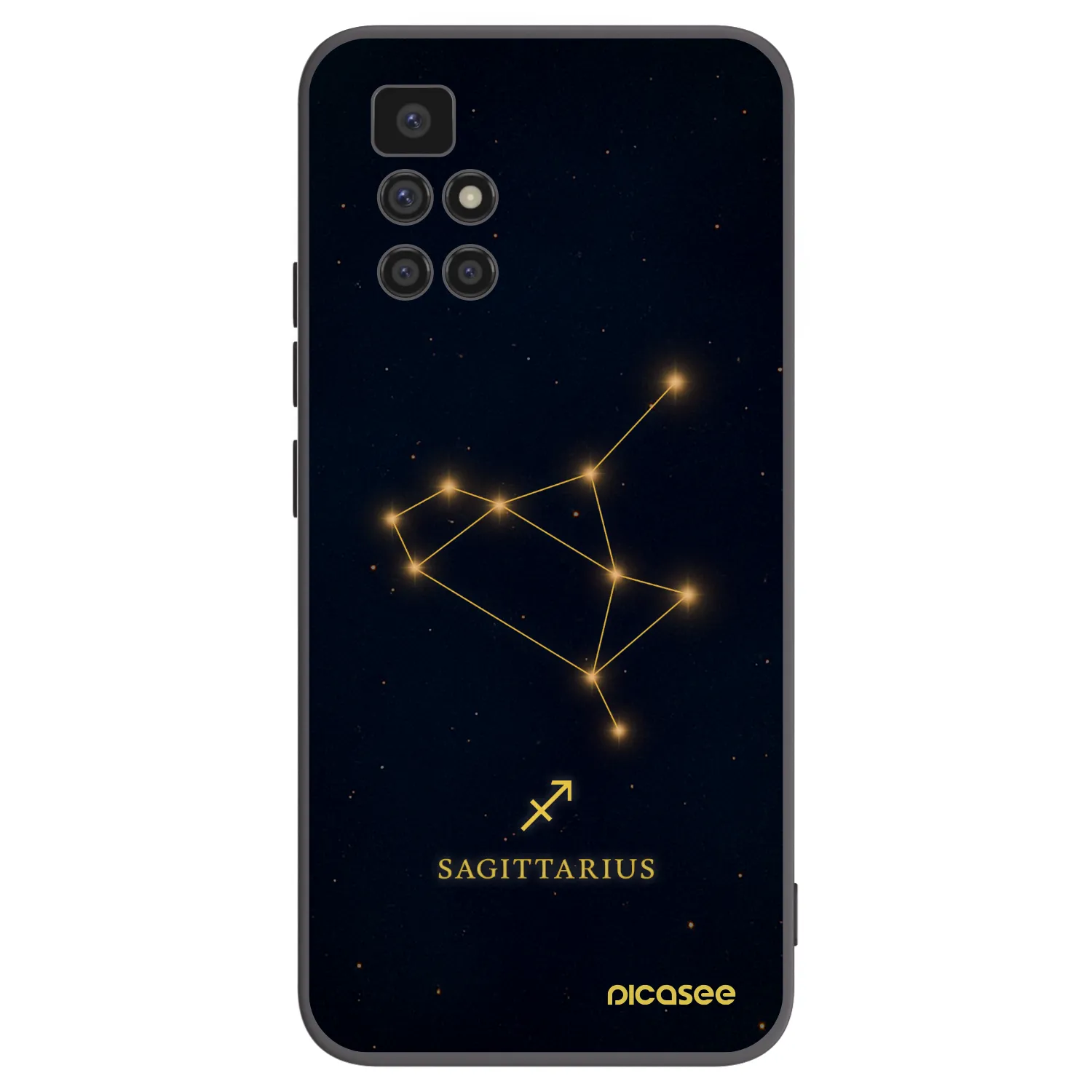 Picasee silikónový čierny obal pre Xiaomi Redmi 10 - SAGITTARIUS