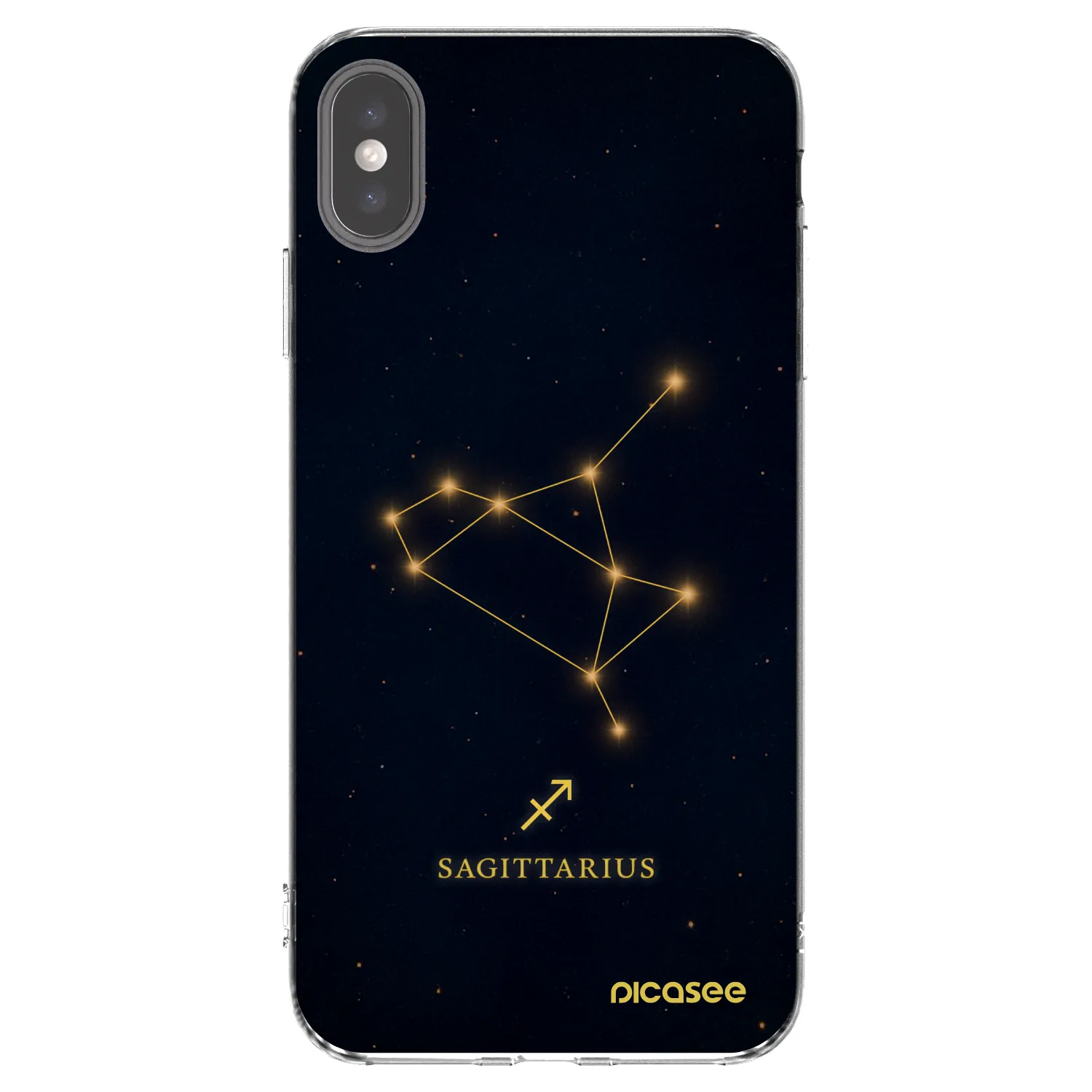 Picasee silikónový prehľadný obal pre Apple iPhone XS Max - SAGITTARIUS