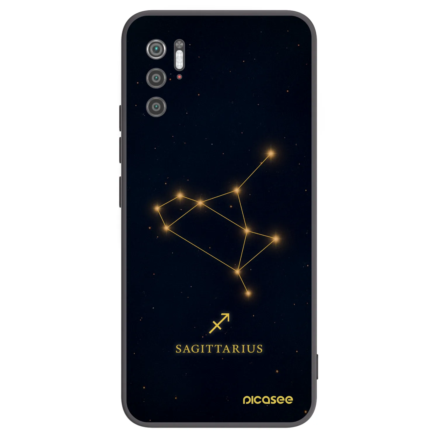 Picasee silikónový čierny obal pre Xiaomi Poco M3 Pro 5G - SAGITTARIUS