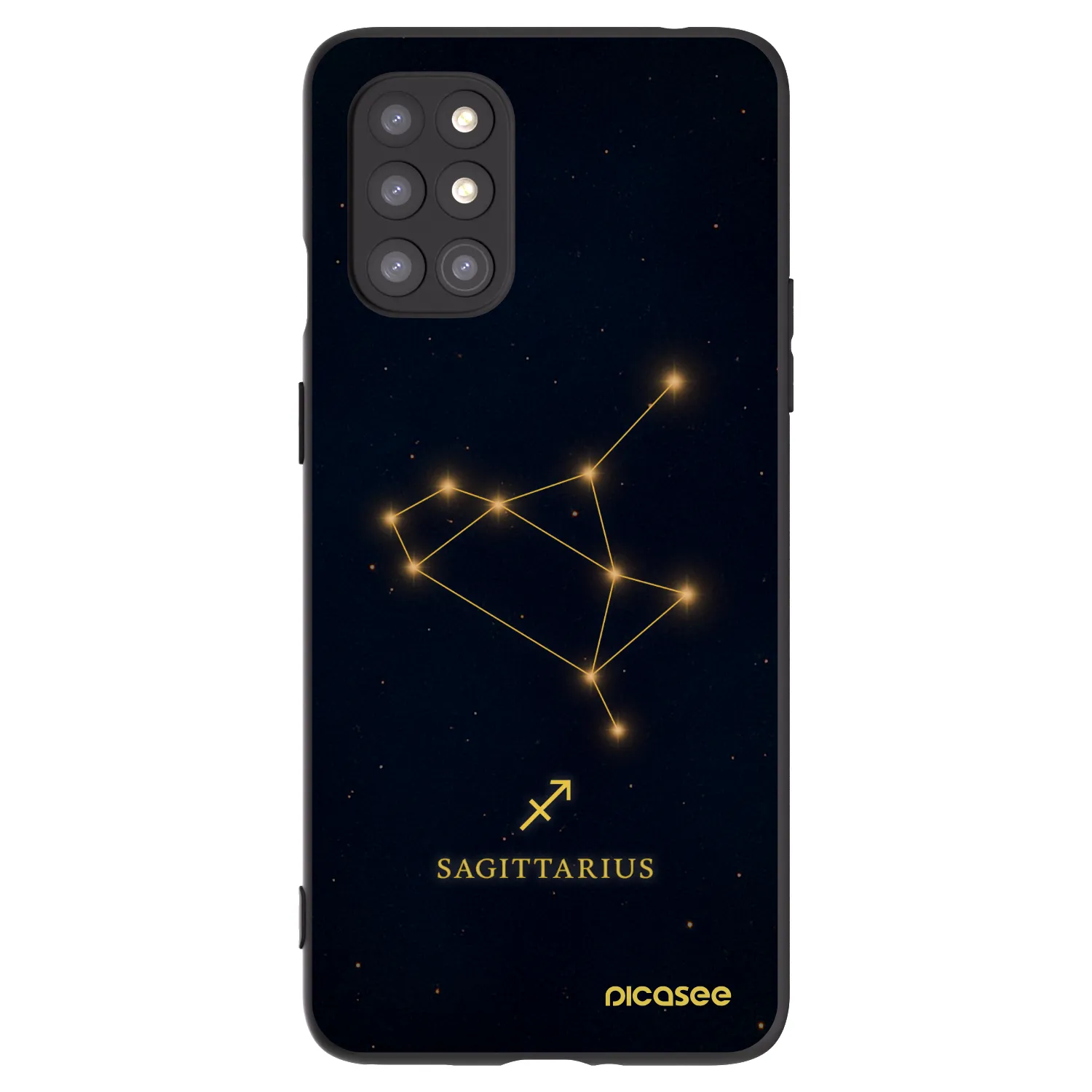 Picasee silikónový čierny obal pre OnePlus 8T - SAGITTARIUS