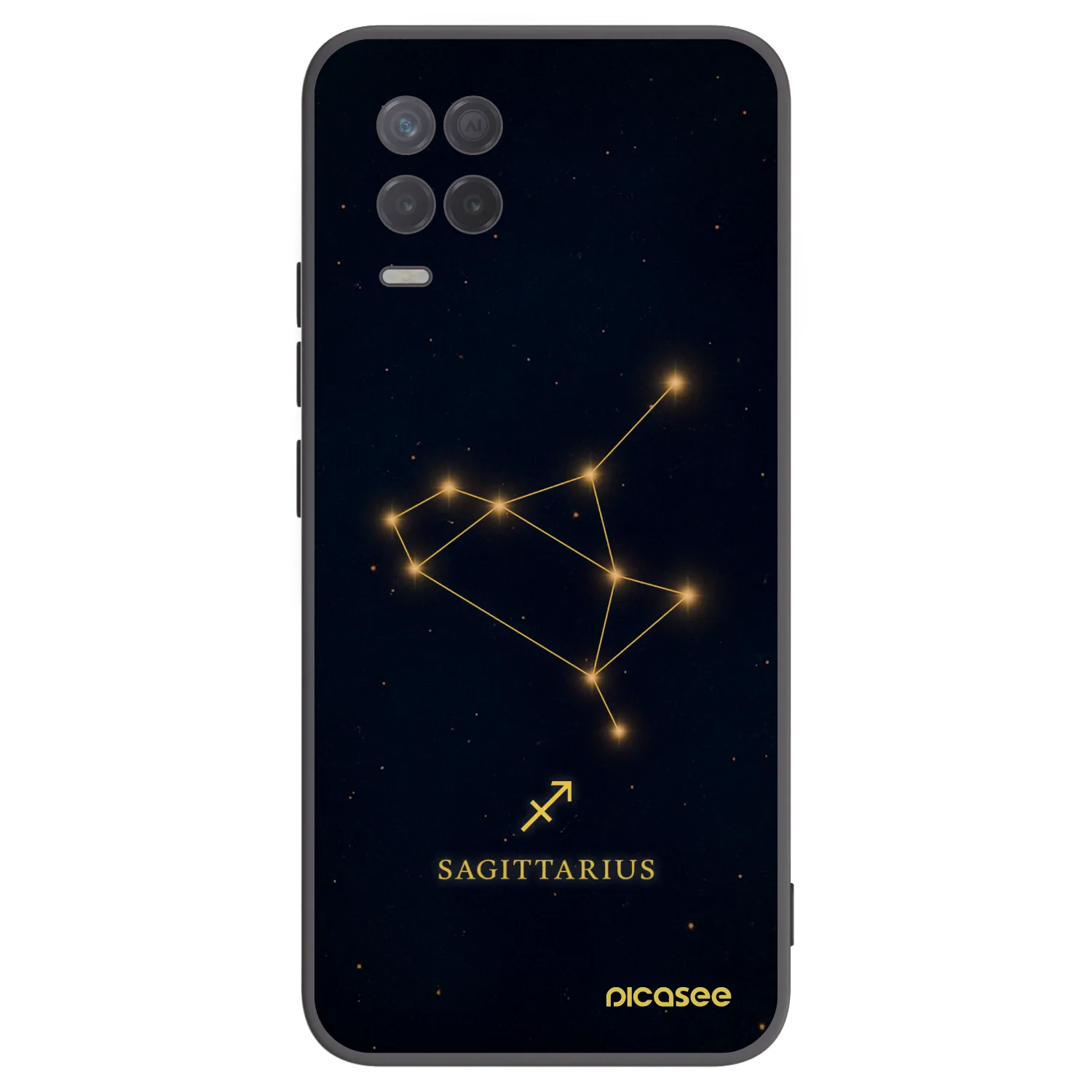 Picasee silikónový čierny obal pre Realme 8 5G - SAGITTARIUS