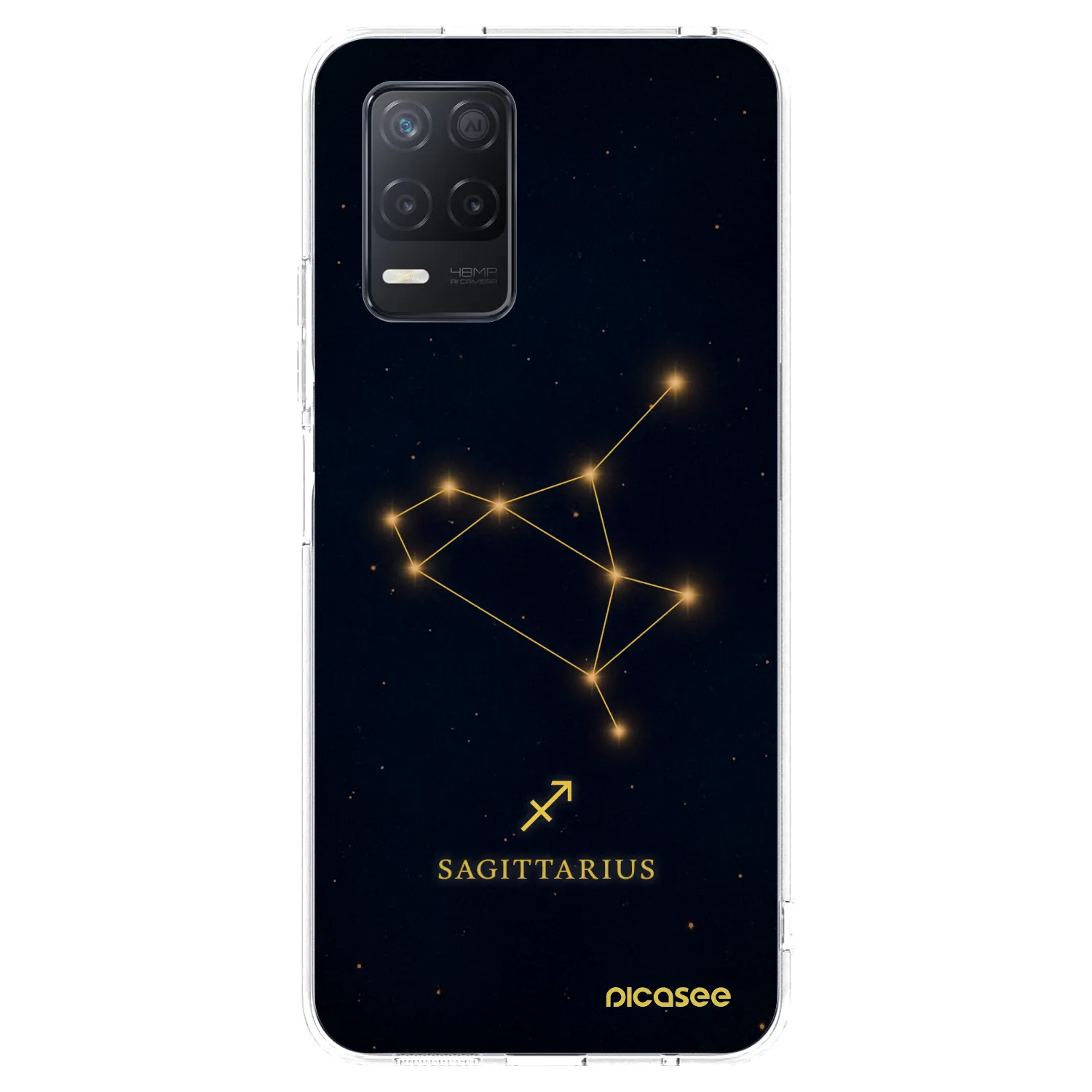 Picasee silikónový prehľadný obal pre Realme 8 5G - SAGITTARIUS