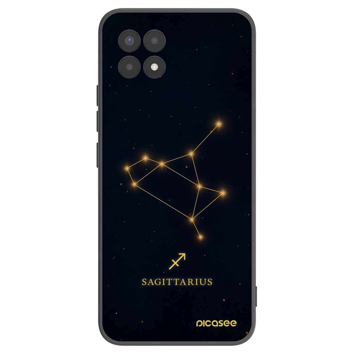 Picasee silikónový čierny obal pre Realme 8i - SAGITTARIUS