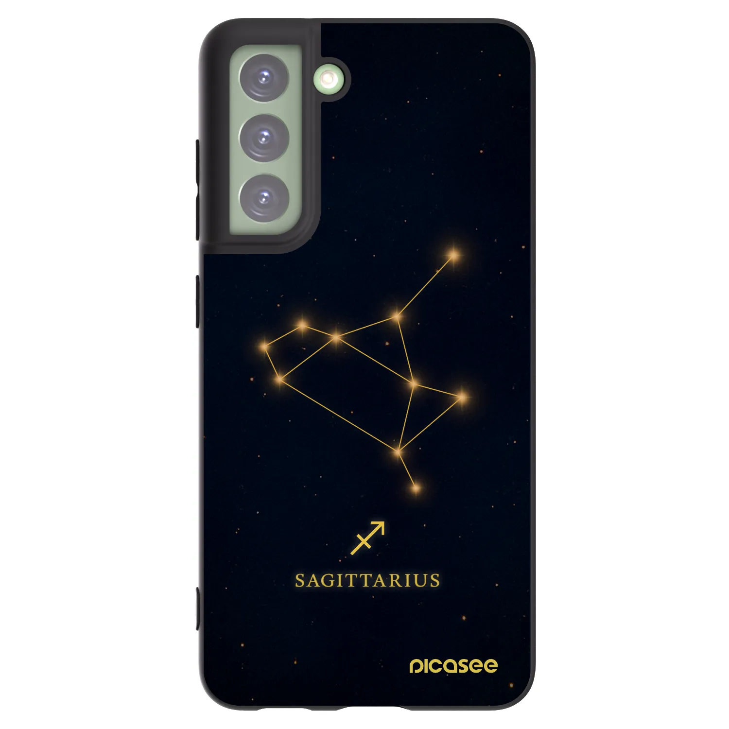 Picasee silikónový čierny obal pre Samsung Galaxy S21 FE 5G - SAGITTARIUS