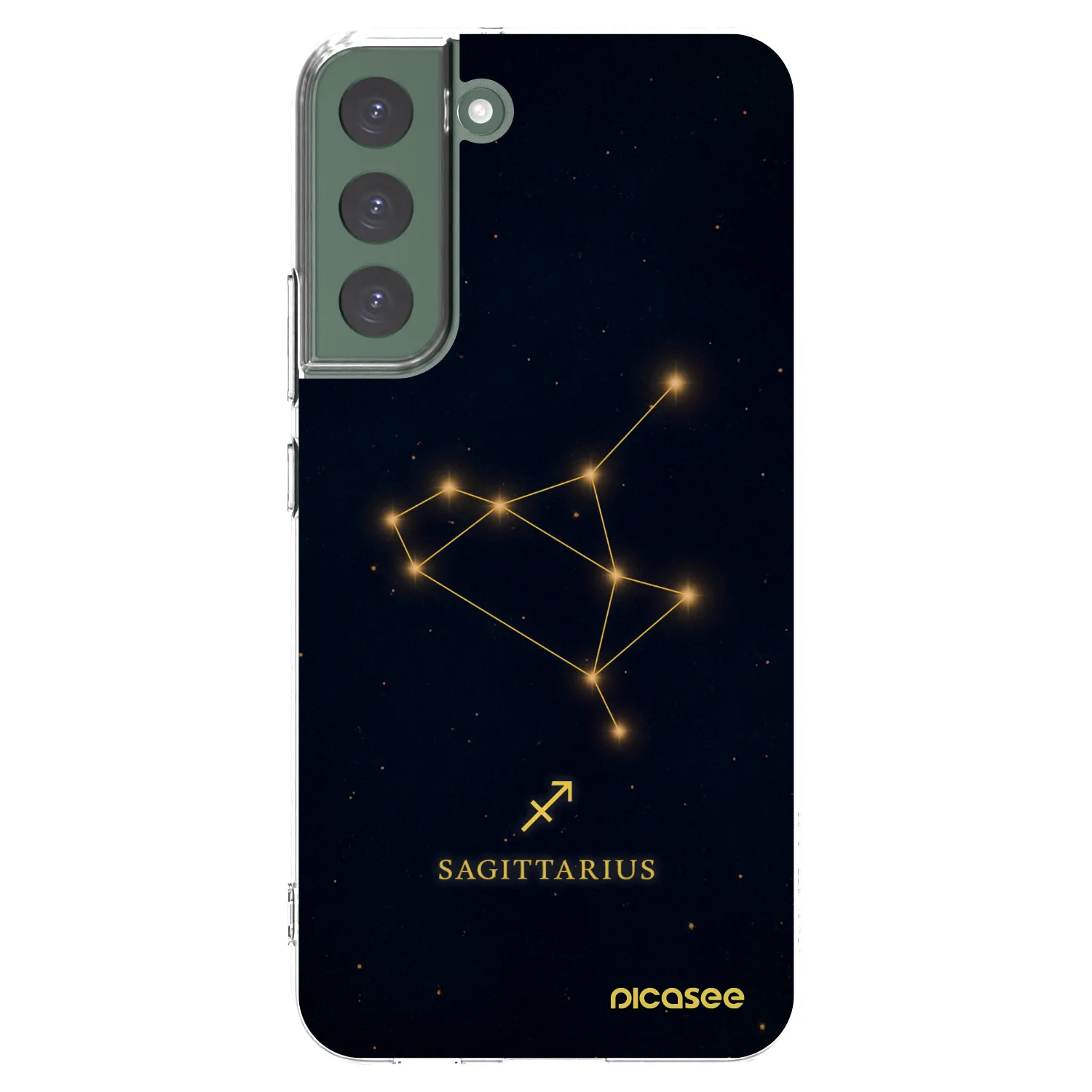 Picasee silikónový prehľadný obal pre Samsung Galaxy S22+ 5G - SAGITTARIUS