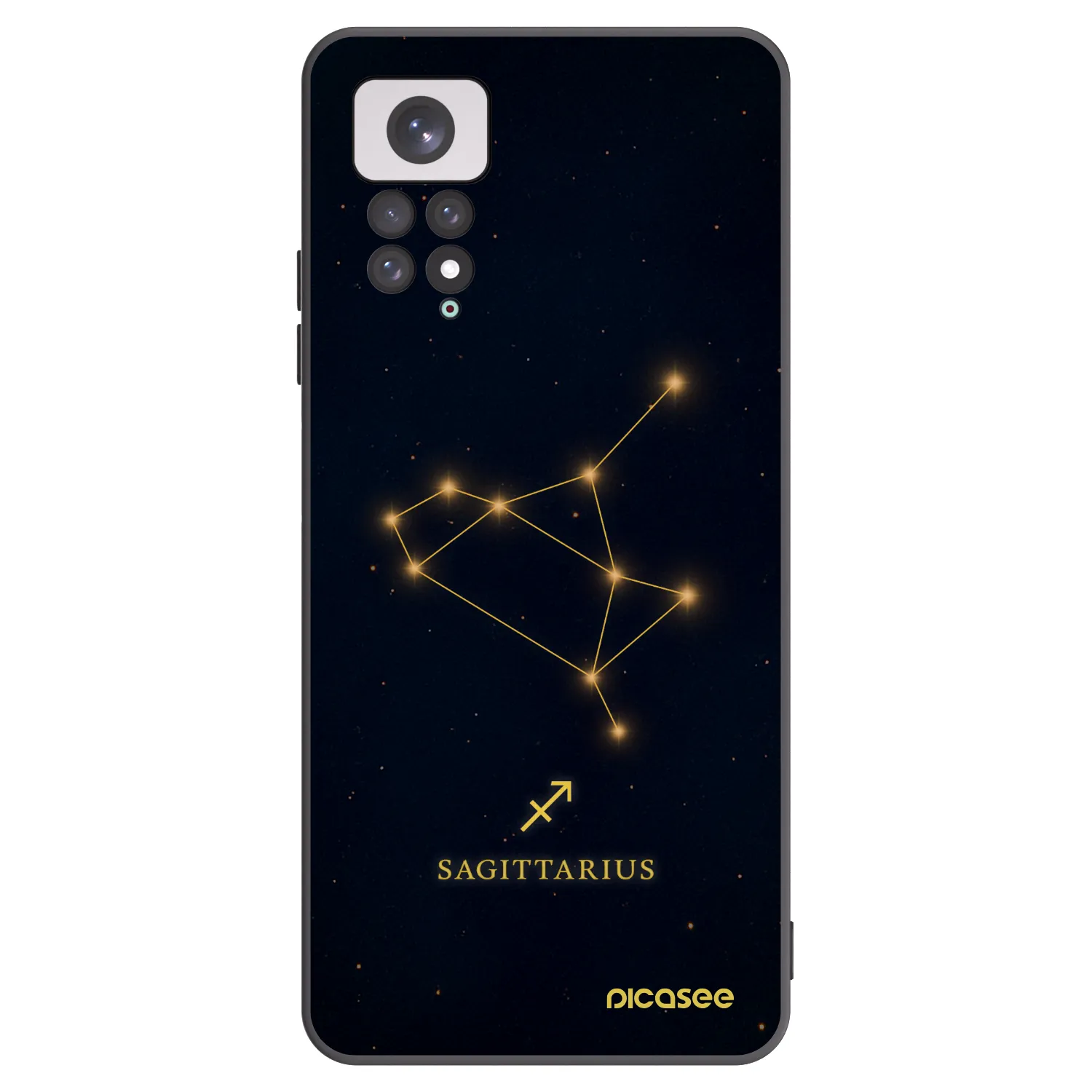 Picasee silikónový čierny obal pre Xiaomi Redmi Note 11 - SAGITTARIUS