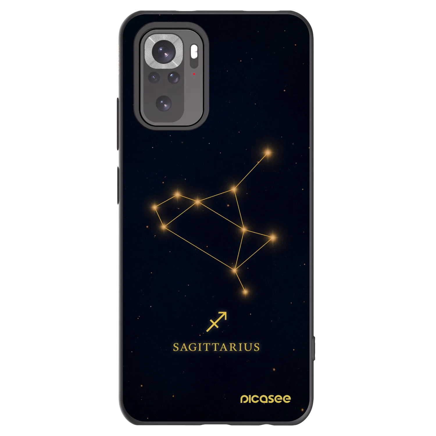 Picasee silikónový čierny obal pre Xiaomi Redmi Note 11S 4G - SAGITTARIUS
