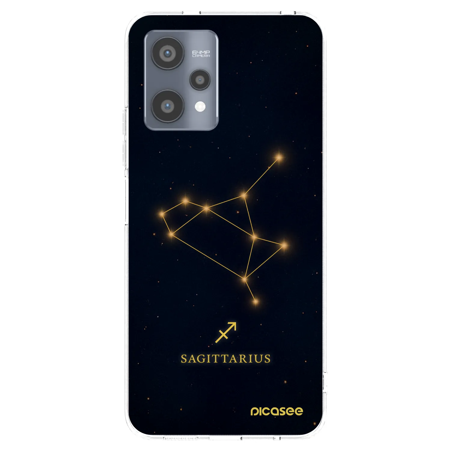 Picasee silikónový prehľadný obal pre Realme 9 Pro 5G - SAGITTARIUS