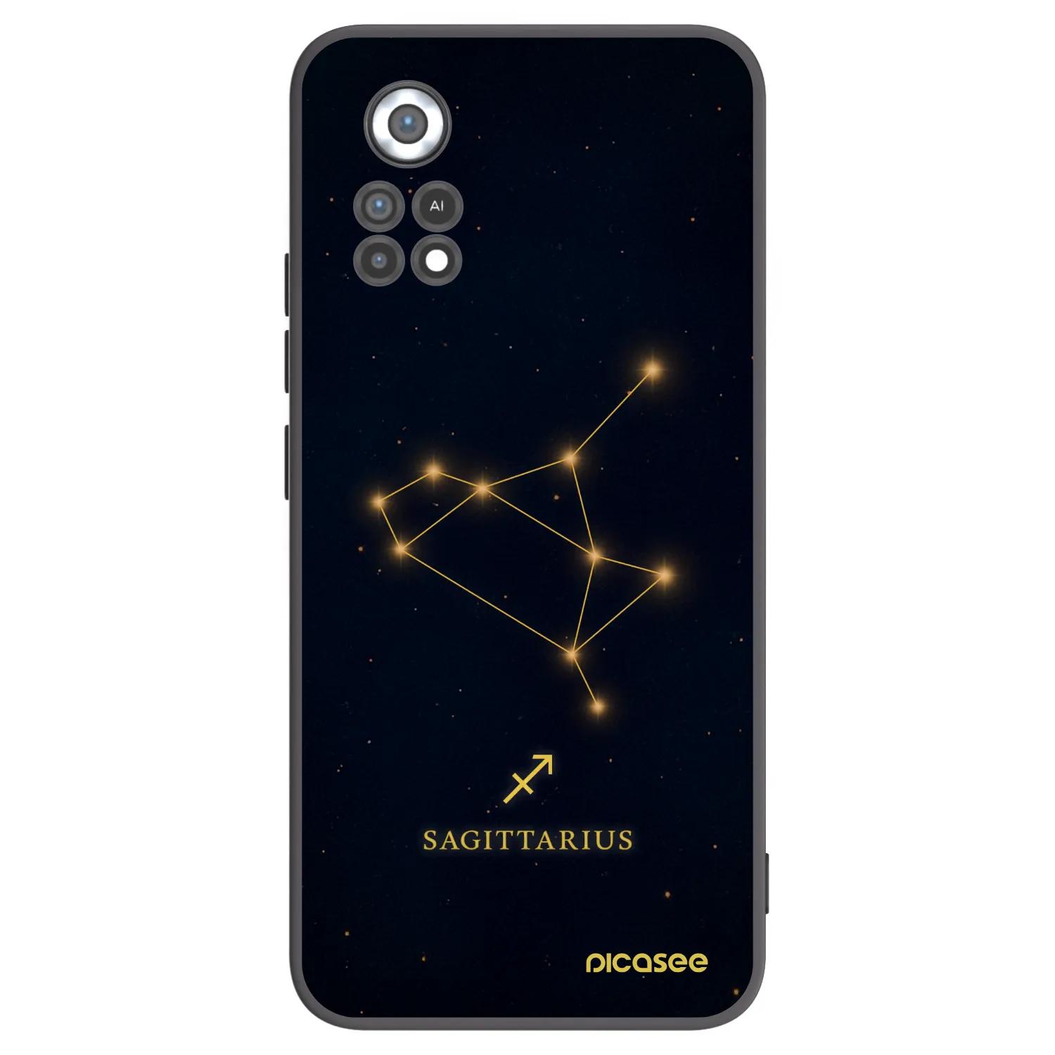 Picasee silikónový čierny obal pre Xiaomi Poco X4 Pro 5G - SAGITTARIUS