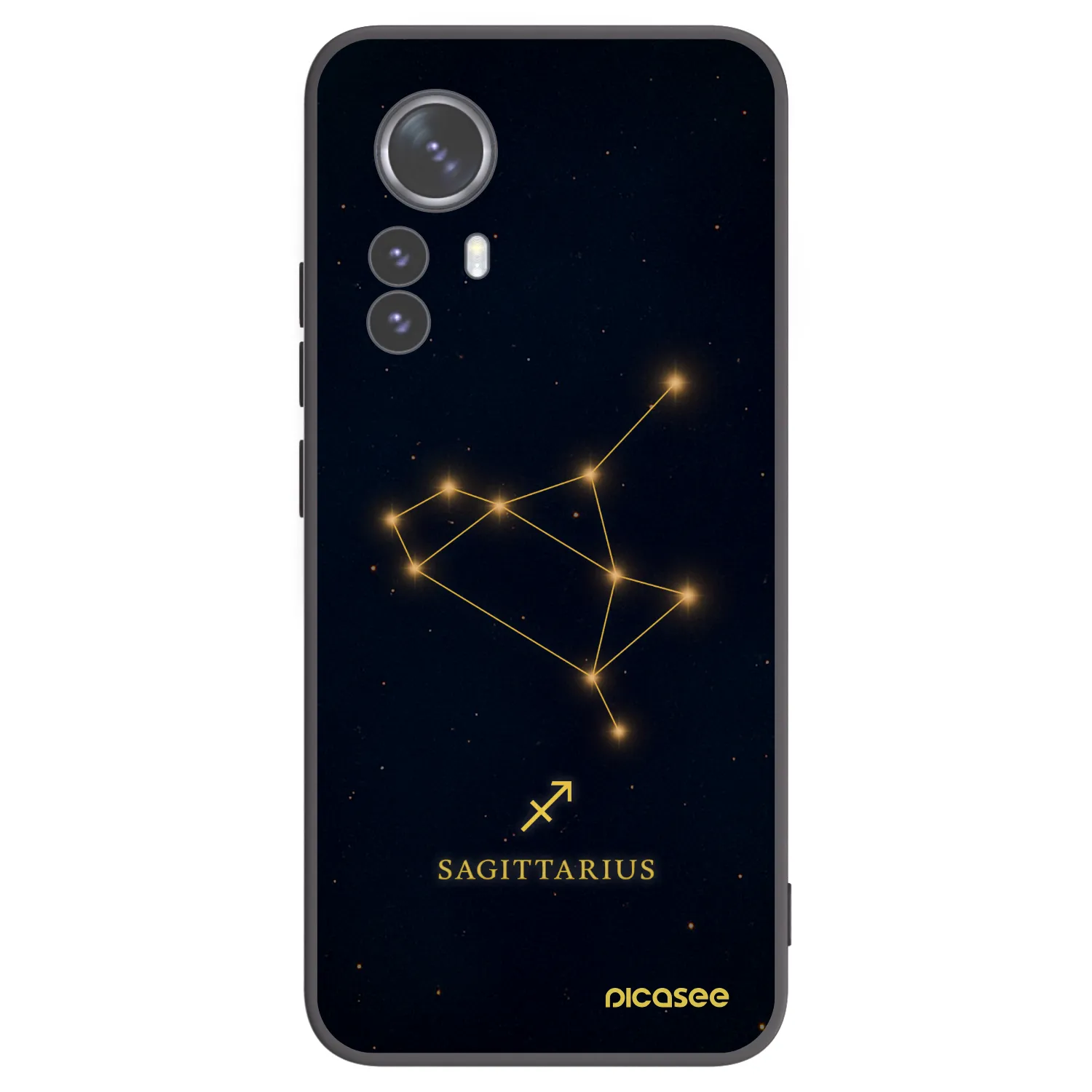 Picasee silikónový čierny obal pre Xiaomi 12 Pro - SAGITTARIUS