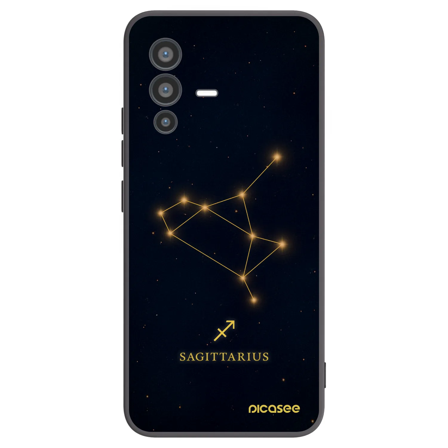 Picasee silikónový čierny obal pre Vivo V23 5G - SAGITTARIUS