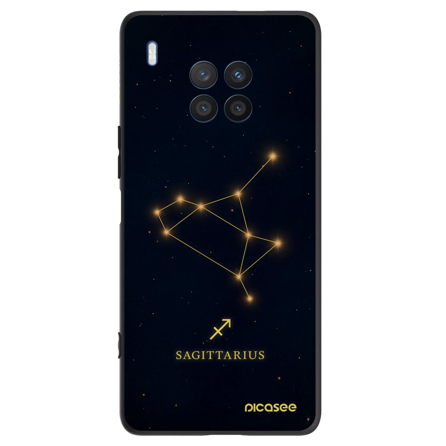Picasee silikónový čierny obal pre Honor 50 Lite - SAGITTARIUS