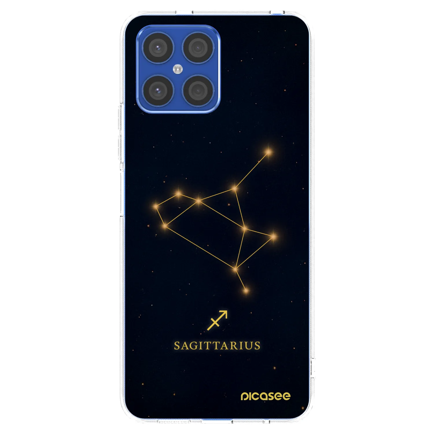 Picasee silikónový prehľadný obal pre Honor X8 4G - SAGITTARIUS
