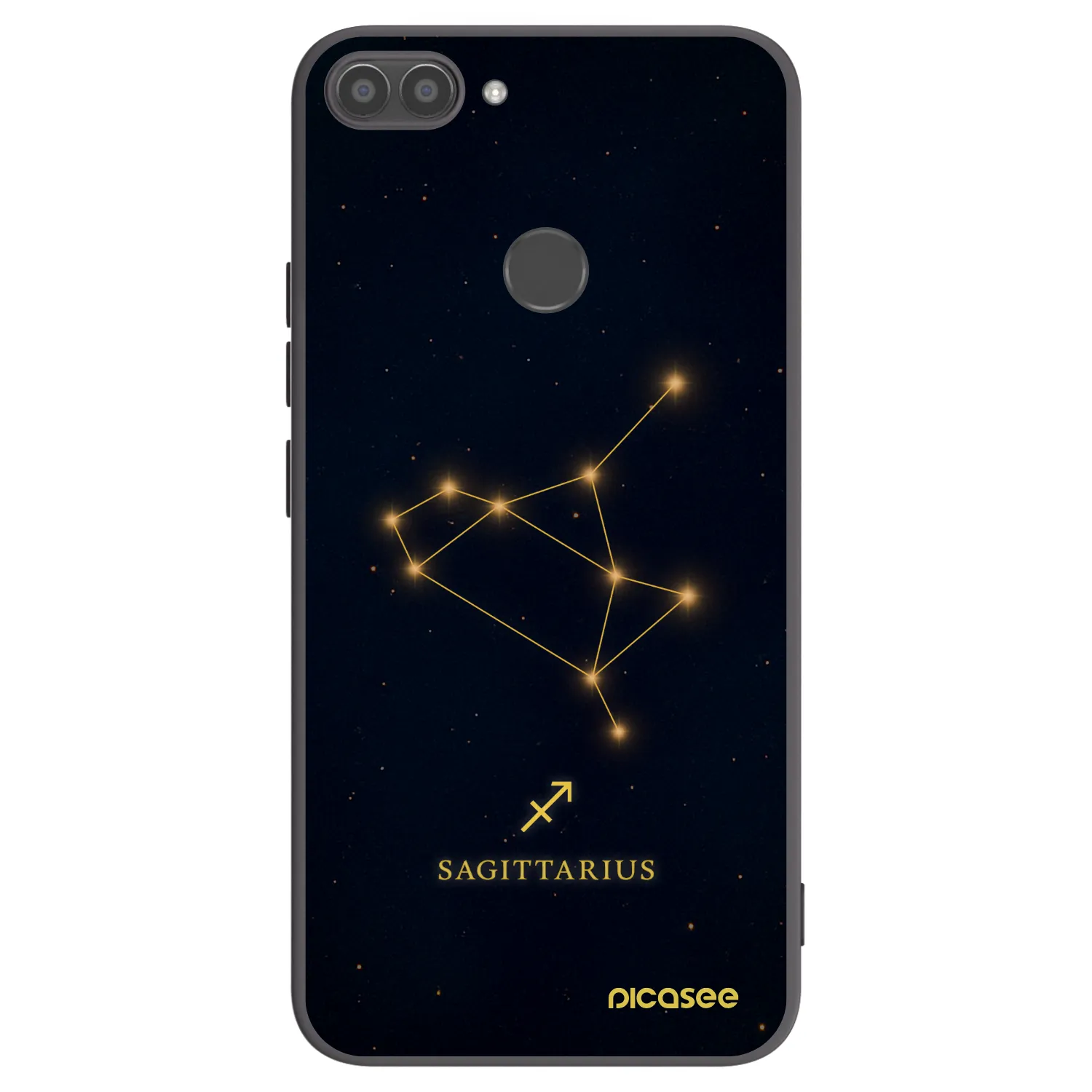 Picasee silikónový čierny obal pre Huawei P Smart - SAGITTARIUS