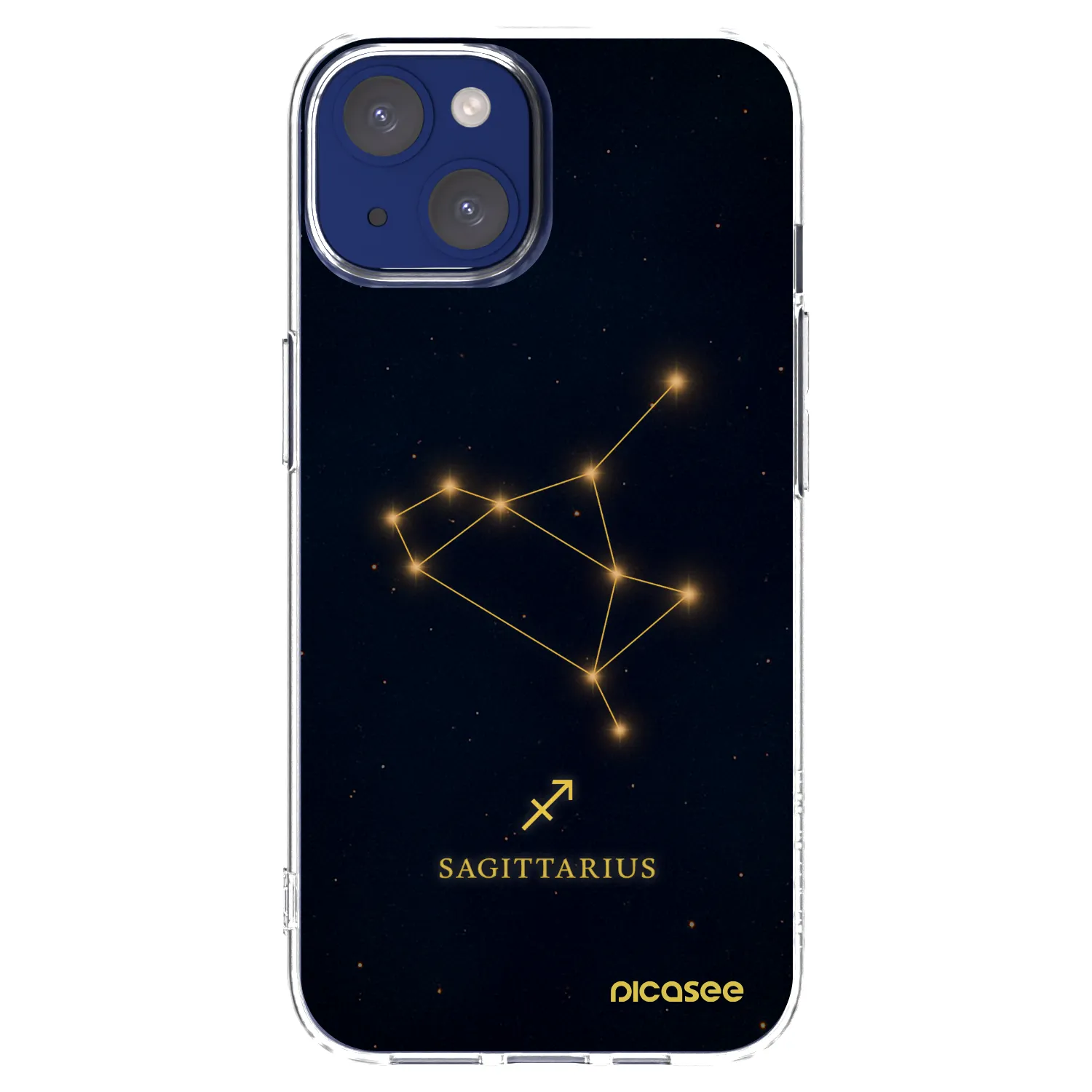 Silikónový prehľadný obal pre Apple iPhone 14 - SAGITTARIUS