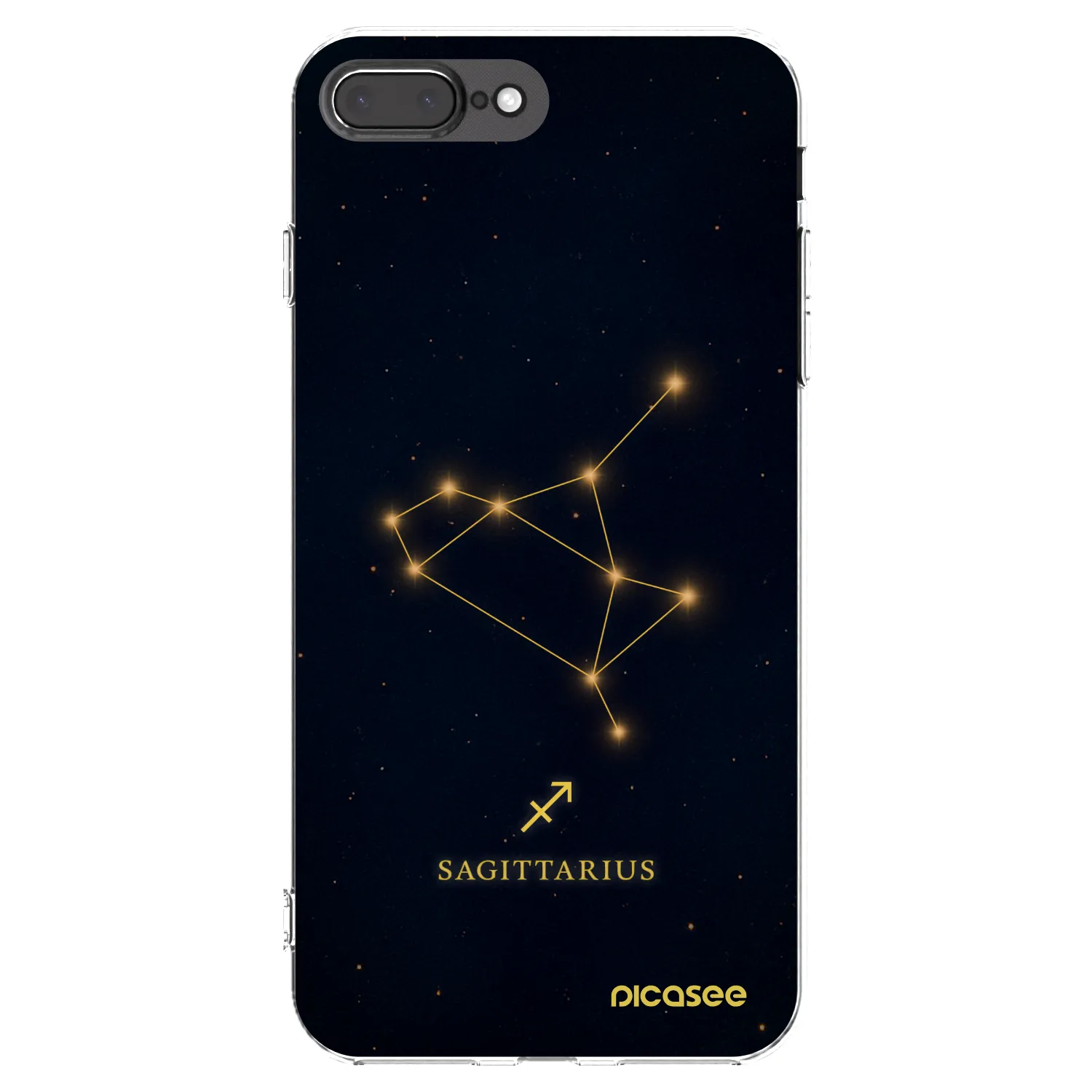 Picasee silikónový prehľadný obal pre Apple iPhone 8 Plus - SAGITTARIUS