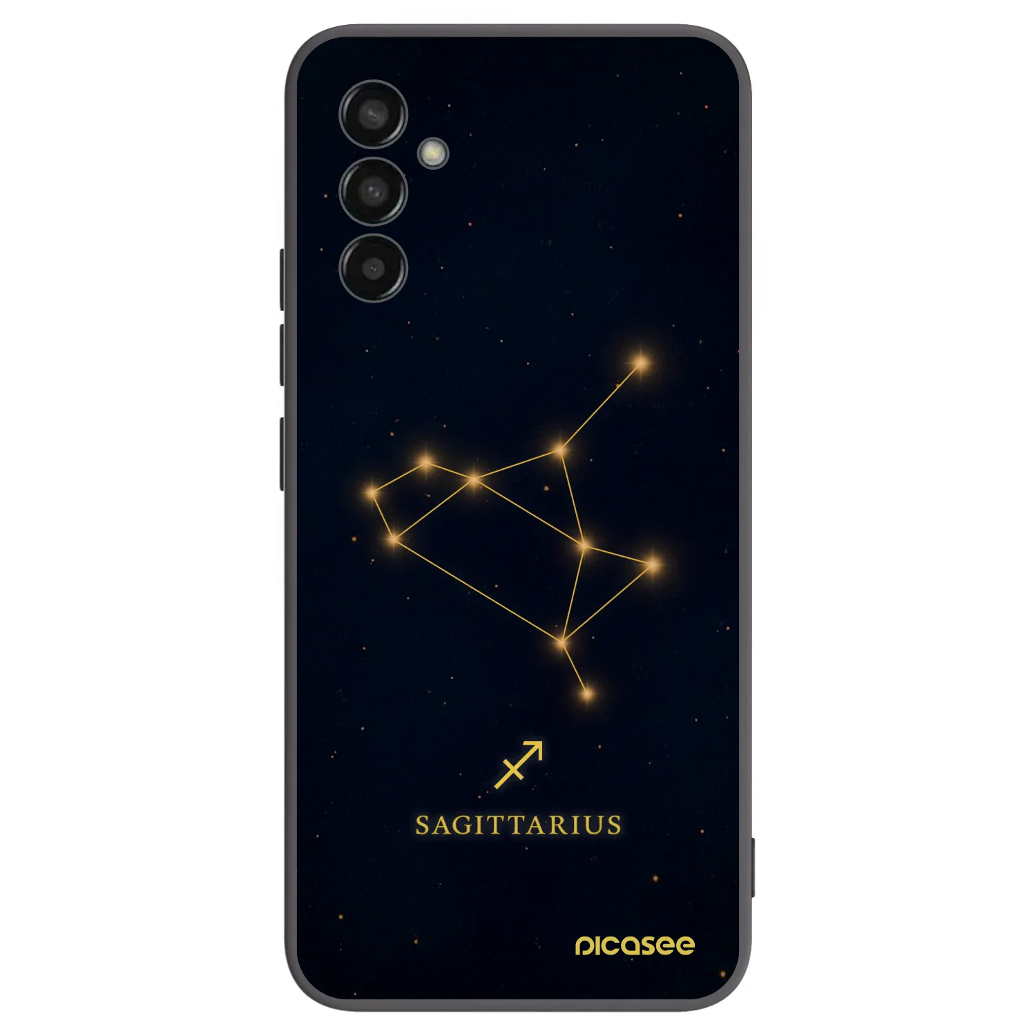 Picasee silikónový čierny obal pre Samsung Galaxy M13 M135F - SAGITTARIUS