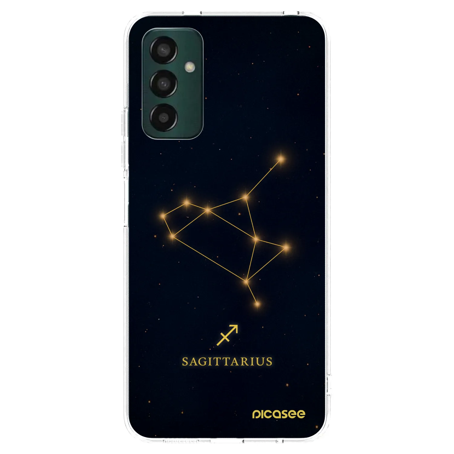 Picasee silikónový prehľadný obal pre Samsung Galaxy M13 M135F - SAGITTARIUS