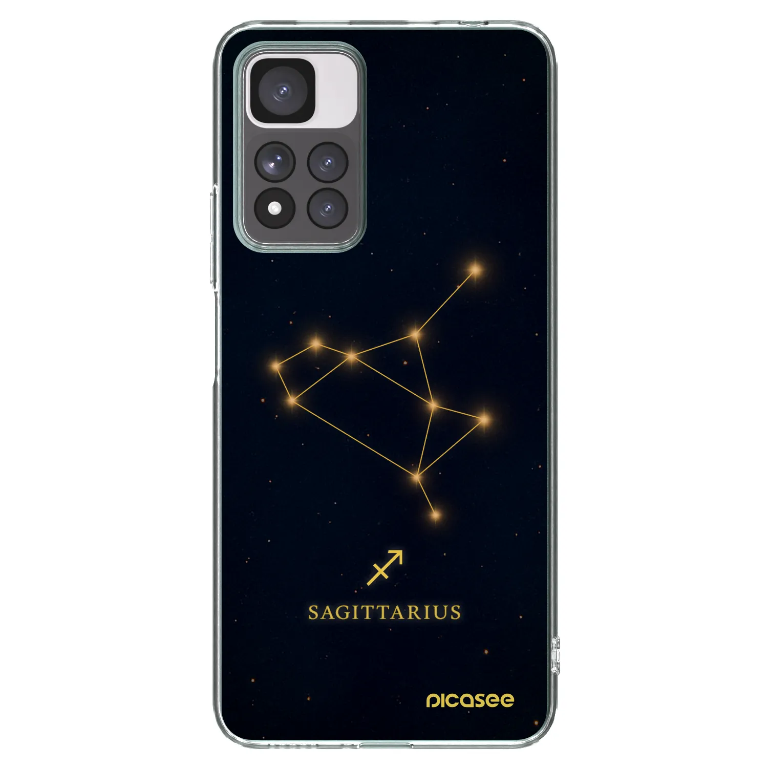 Picasee silikónový prehľadný obal pre Xiaomi Redmi Note 11 Pro+ 5G - SAGITTARIUS