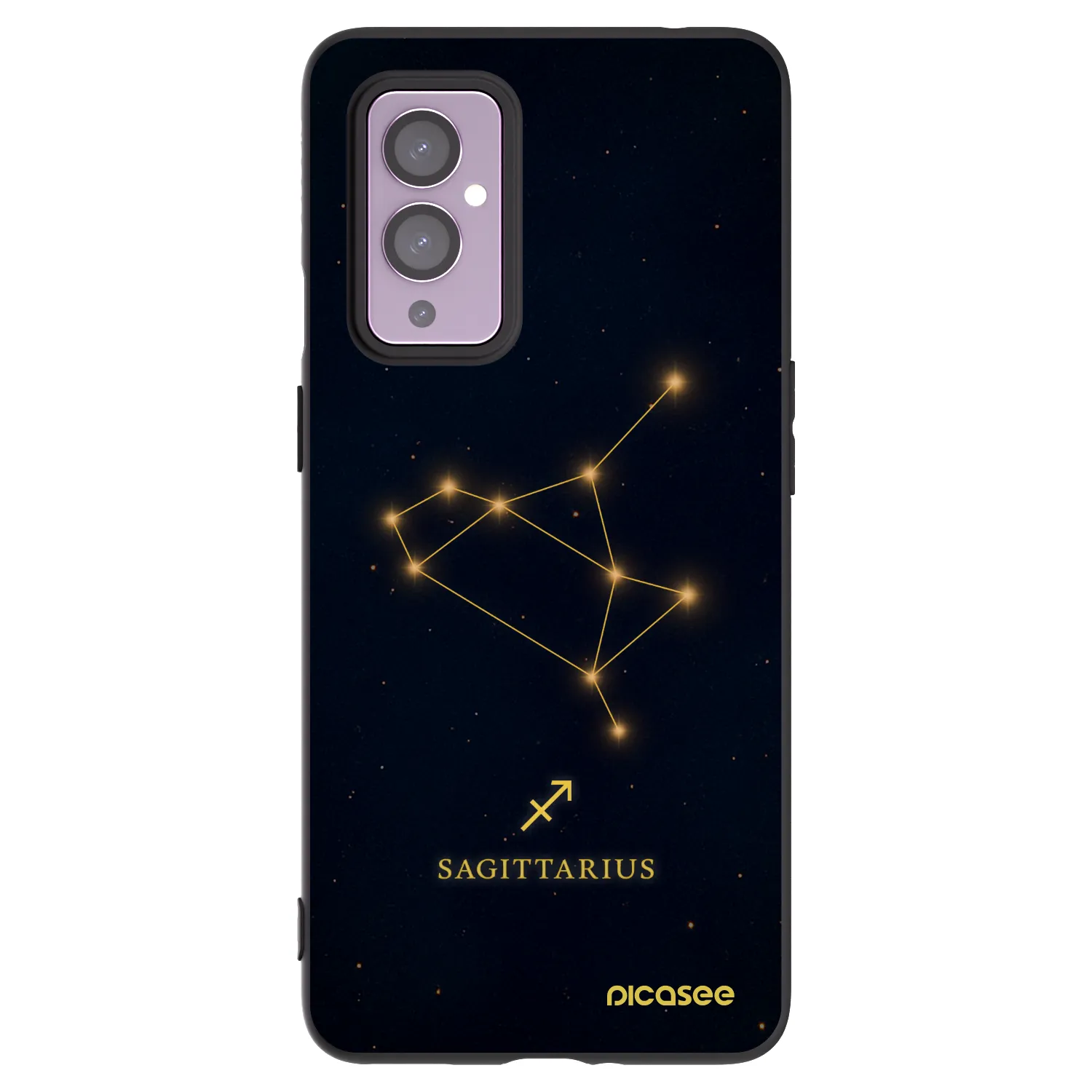 Picasee silikónový čierny obal pre OnePlus 9 - SAGITTARIUS