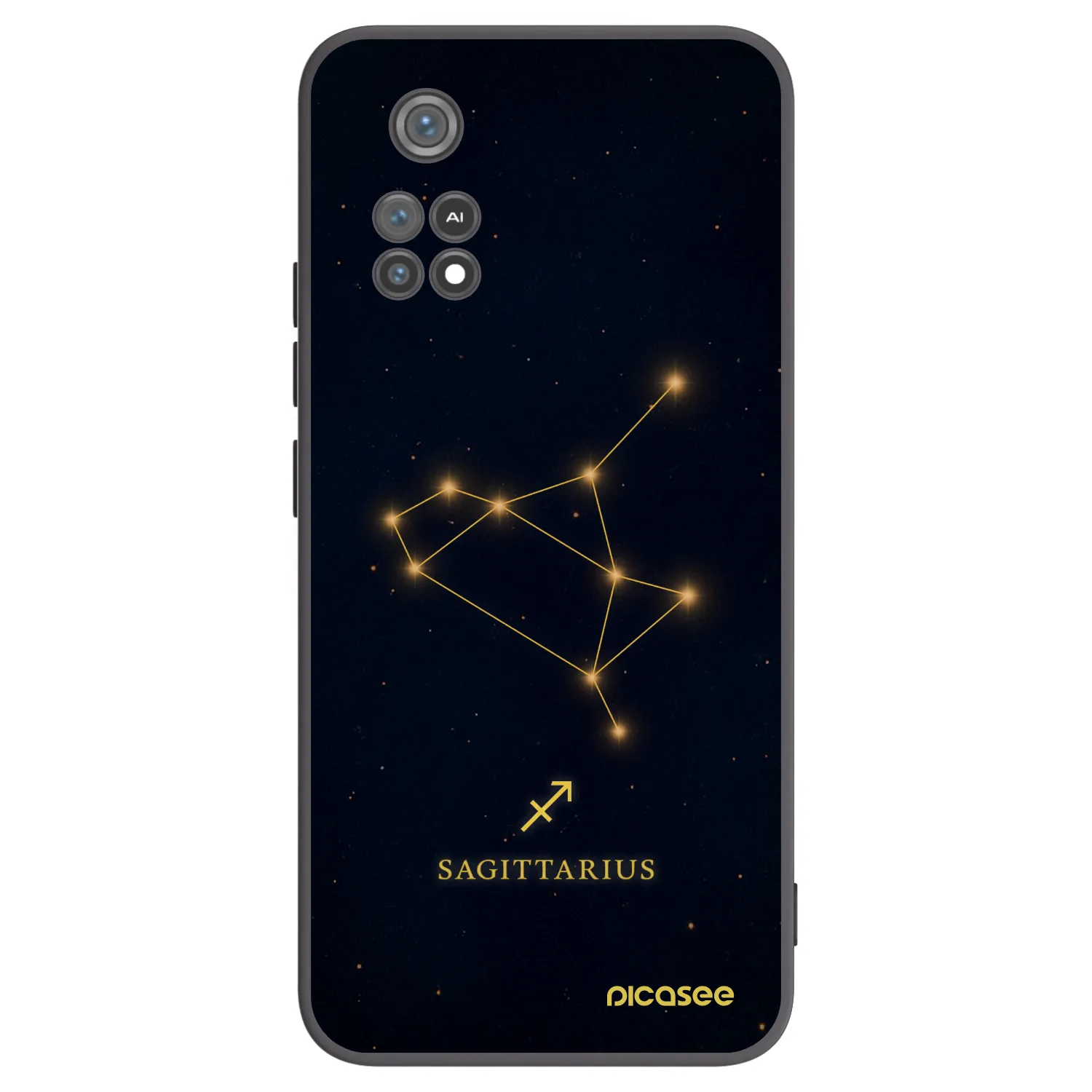 Picasee silikónový čierny obal pre Xiaomi Poco M4 Pro - SAGITTARIUS
