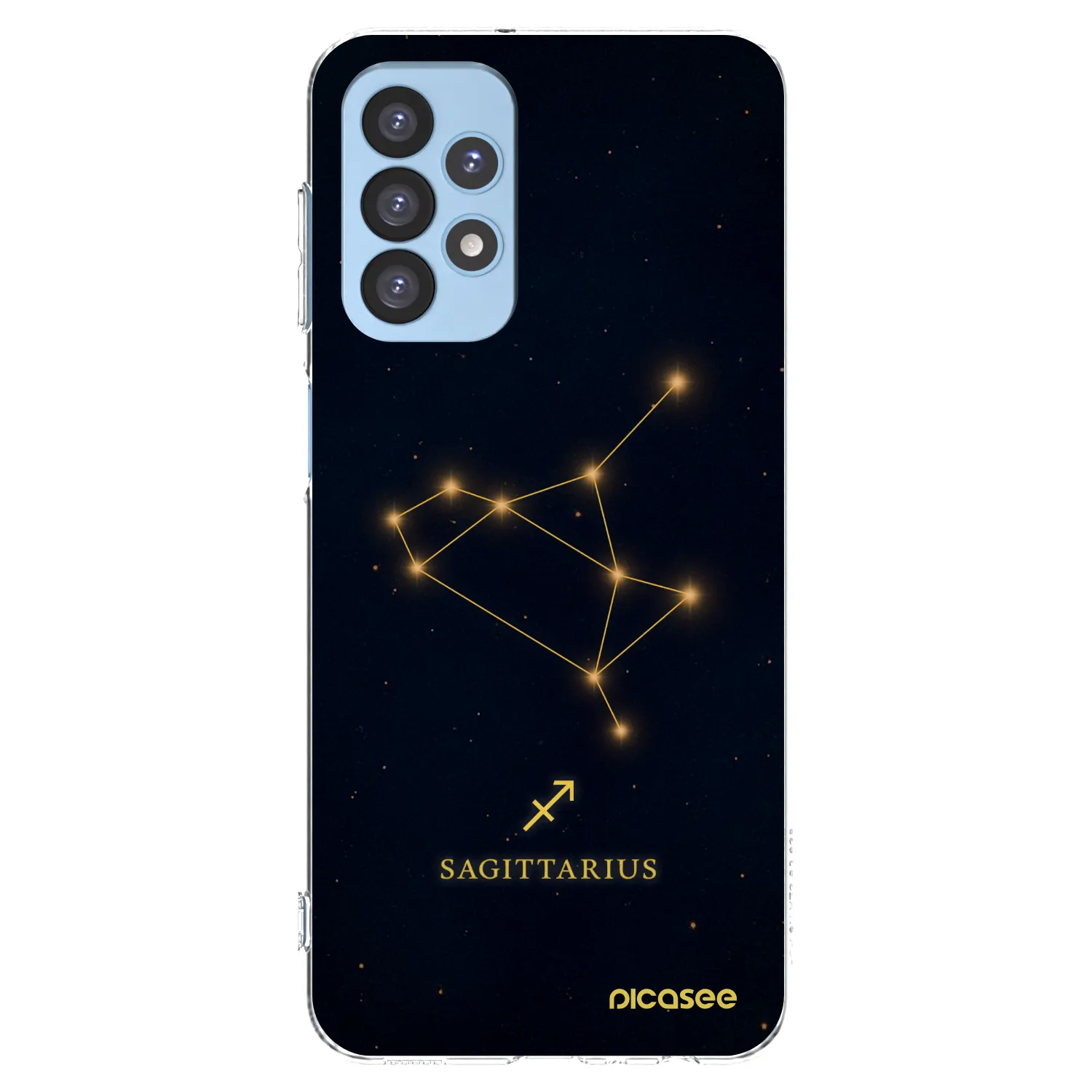 Picasee silikónový prehľadný obal pre Samsung Galaxy A23 A235F 4G - SAGITTARIUS