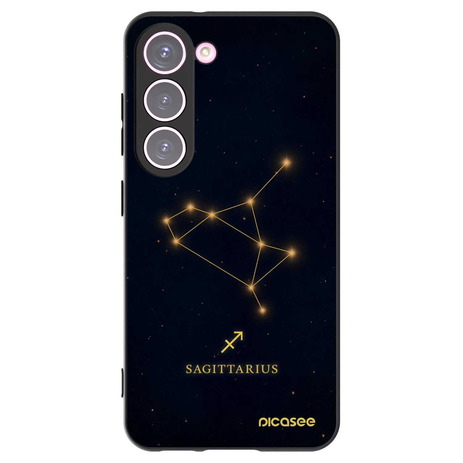 Silikónový čierny obal pre Samsung Galaxy S23 5G - SAGITTARIUS