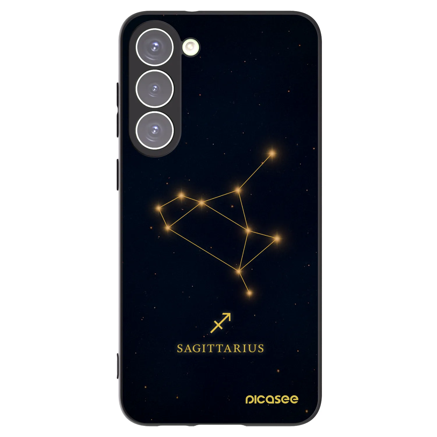 Picasee silikónový čierny obal pre Samsung Galaxy S23+ 5G - SAGITTARIUS