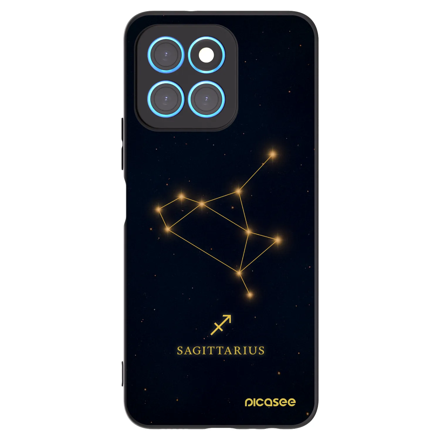 Picasee silikónový čierny obal pre Honor X8 5G - SAGITTARIUS