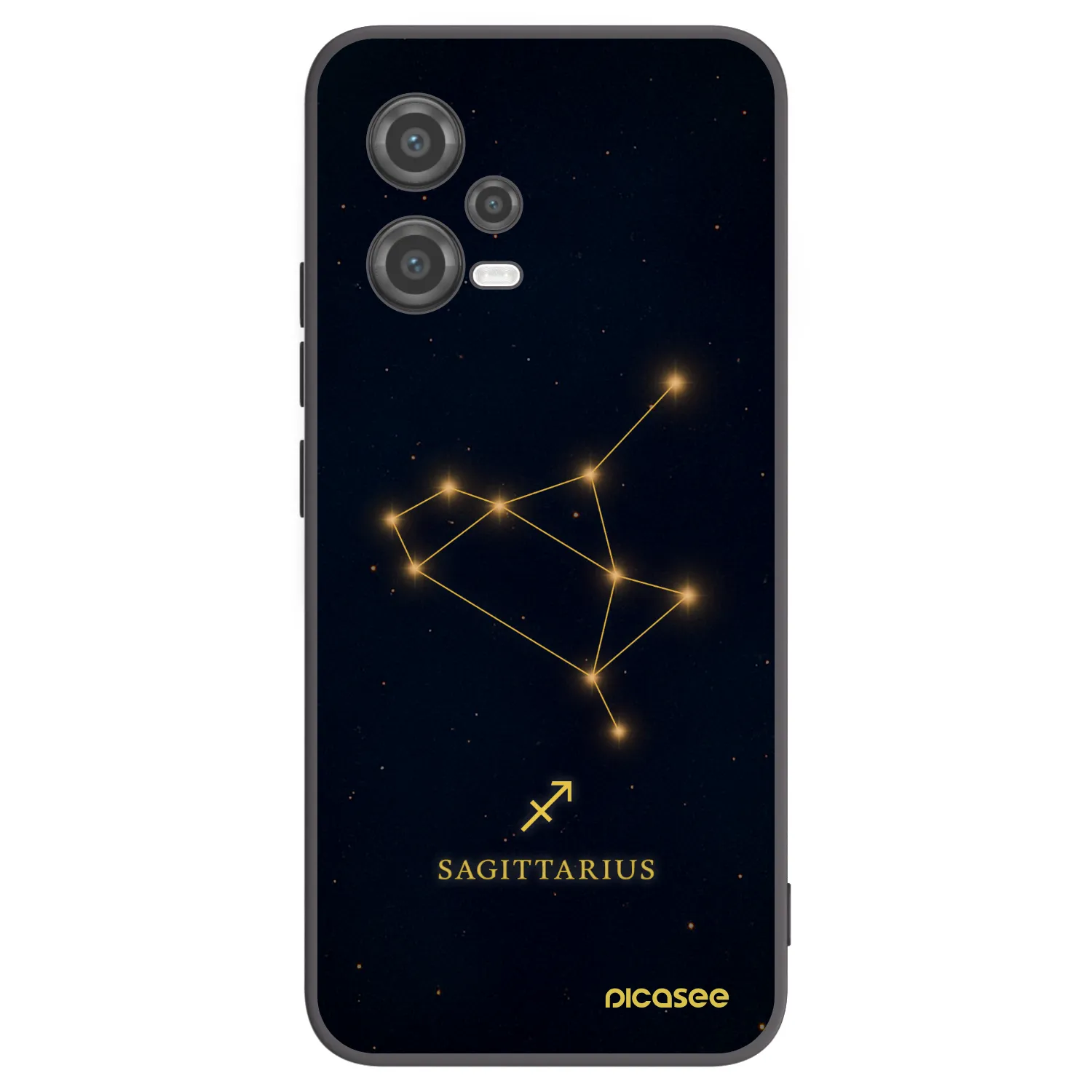 Picasee silikónový čierny obal pre Xiaomi Poco X5 - SAGITTARIUS