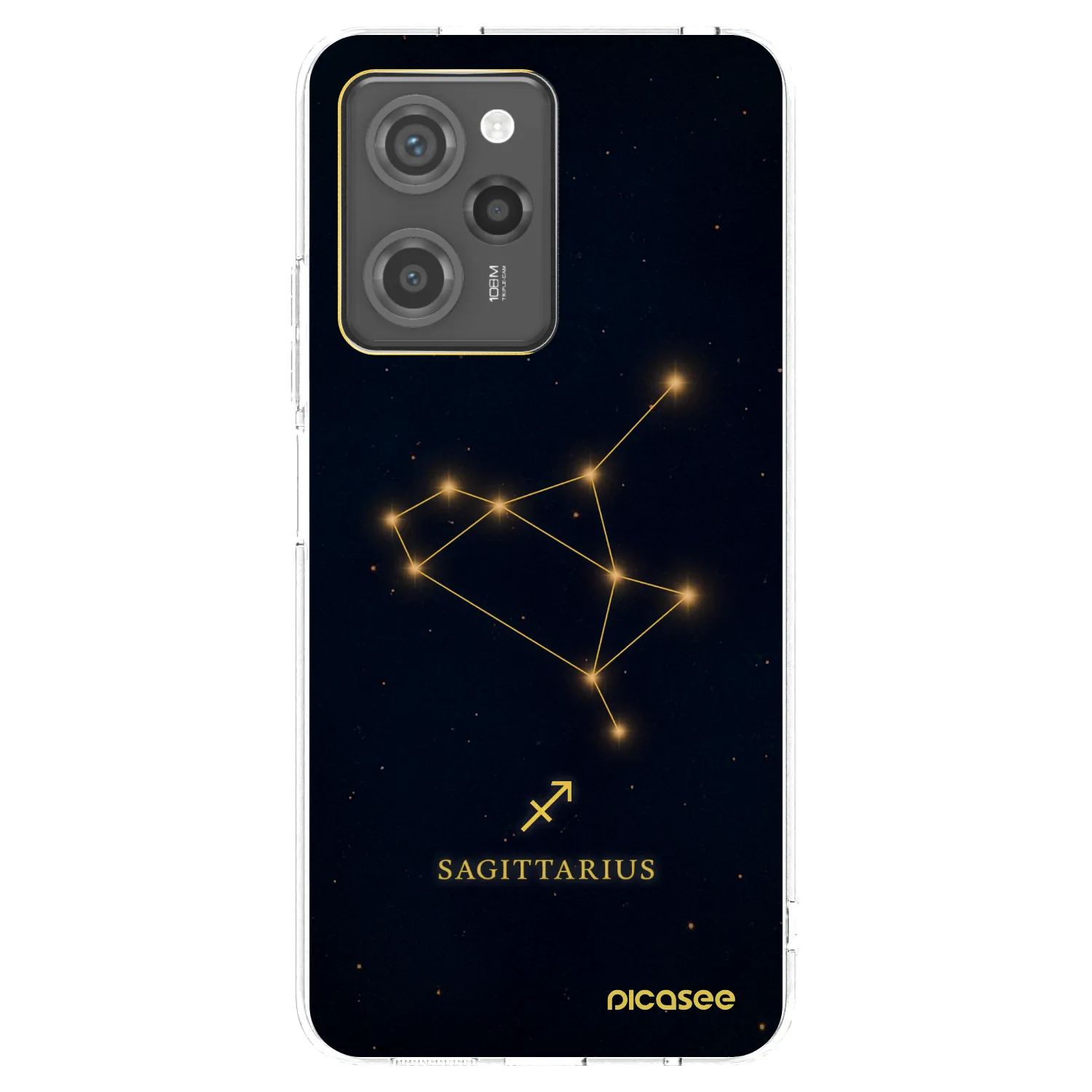 Picasee silikónový prehľadný obal pre Xiaomi Poco X5 Pro - SAGITTARIUS