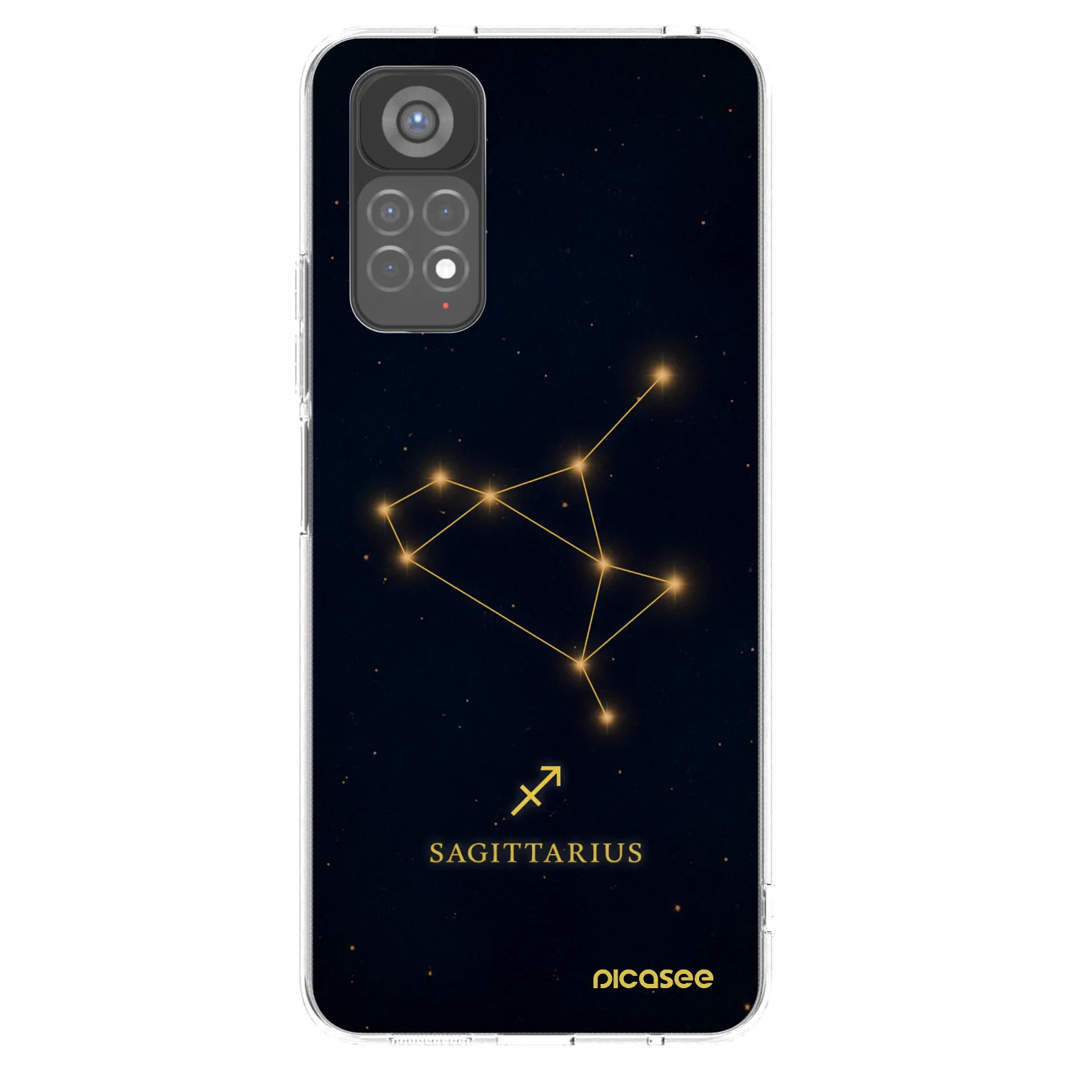 Picasee silikónový prehľadný obal pre Xiaomi Redmi Note 11S 5G - SAGITTARIUS