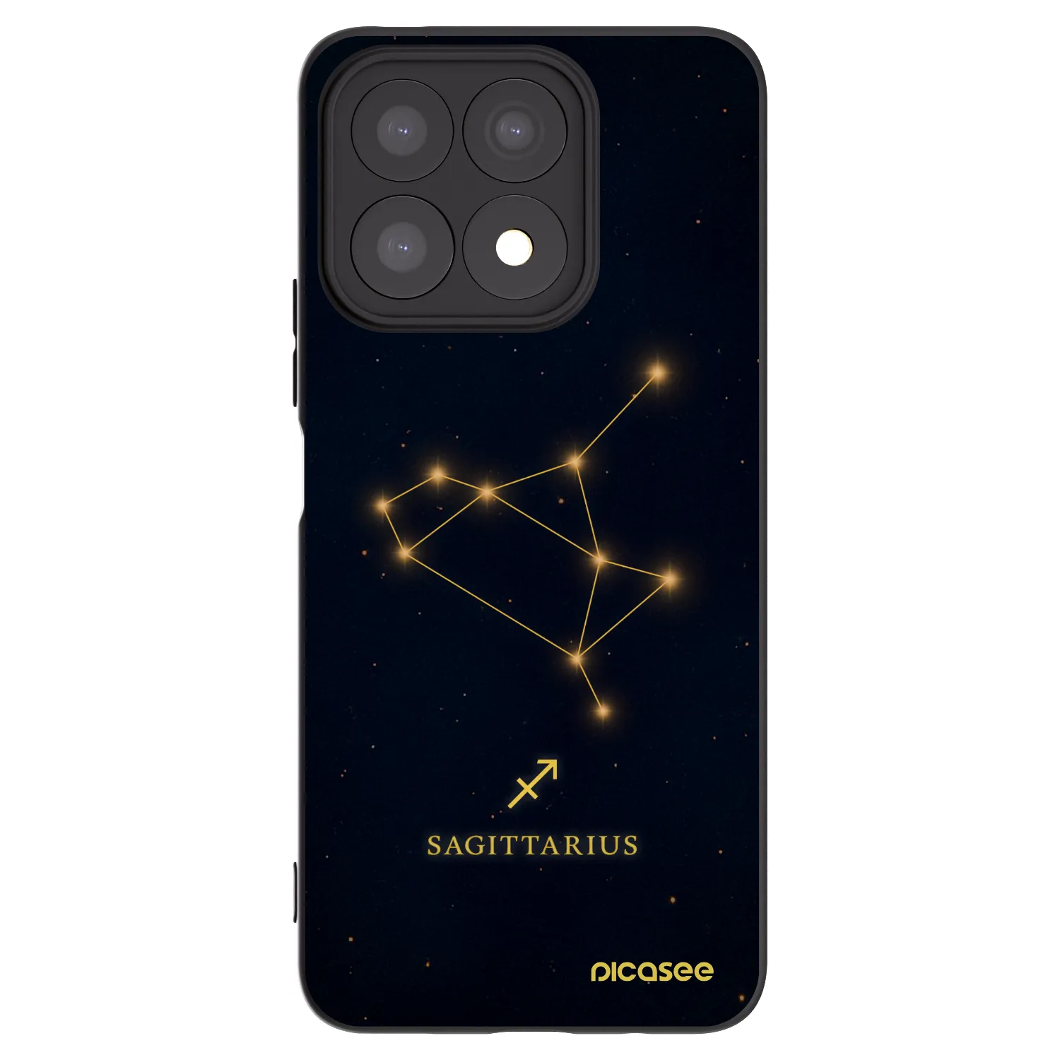 Picasee silikónový čierny obal pre Honor X8a - SAGITTARIUS