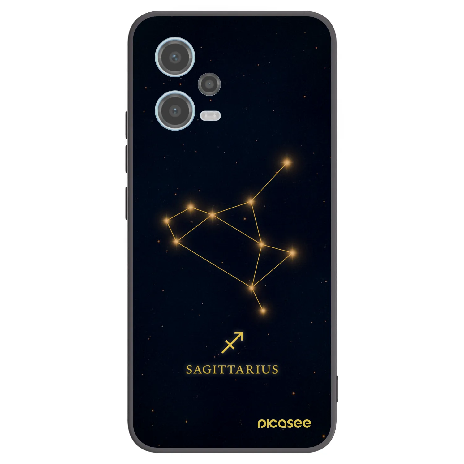 Picasee silikónový čierny obal pre Xiaomi Redmi Note 12 5G - SAGITTARIUS