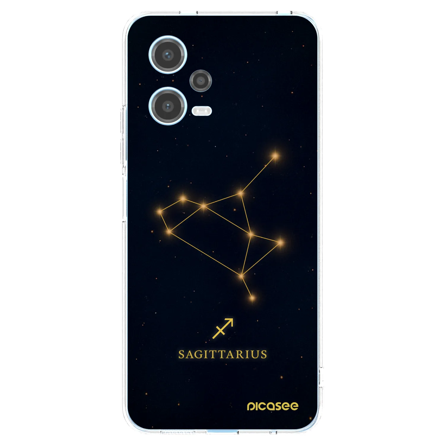 Picasee silikónový prehľadný obal pre Xiaomi Redmi Note 12 5G - SAGITTARIUS