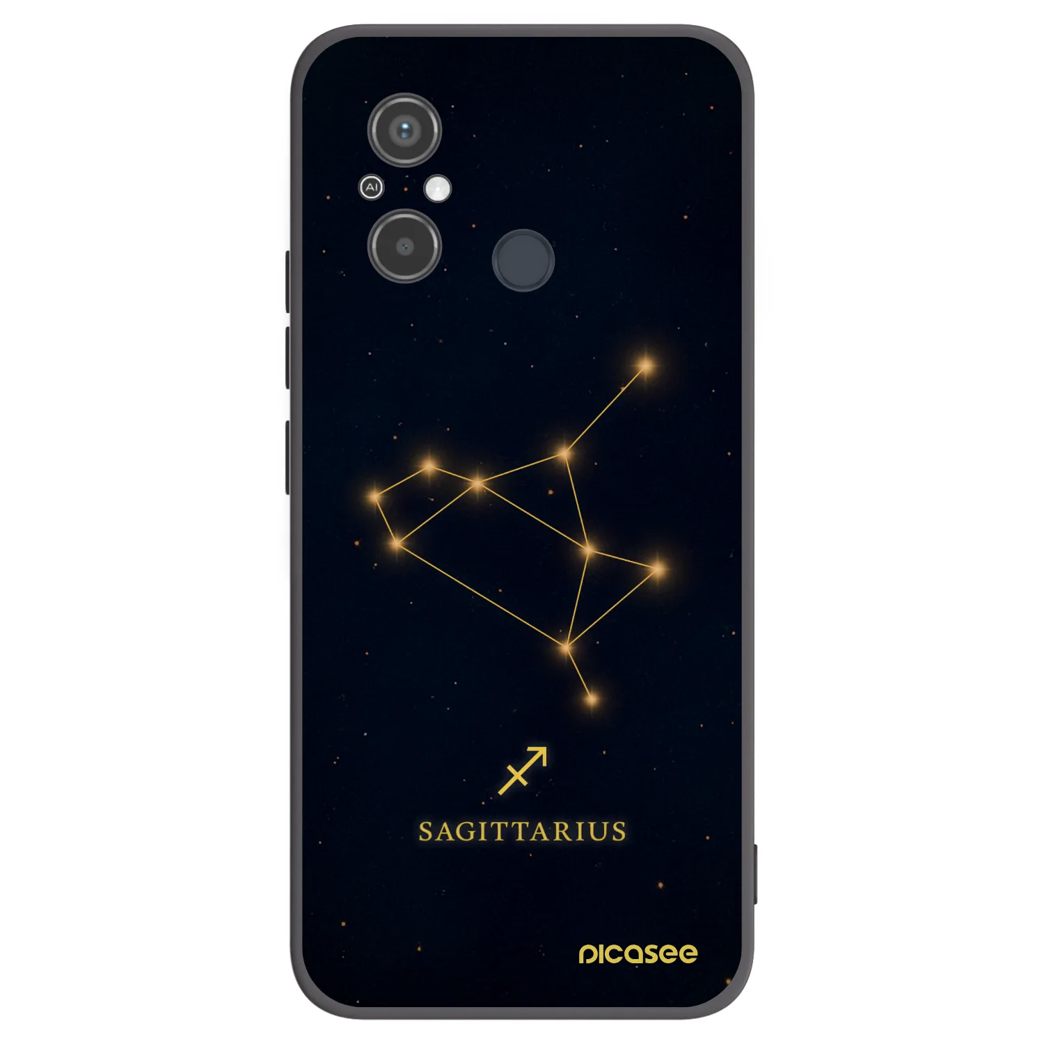 Picasee silikónový čierny obal pre Xiaomi Redmi 12C - SAGITTARIUS