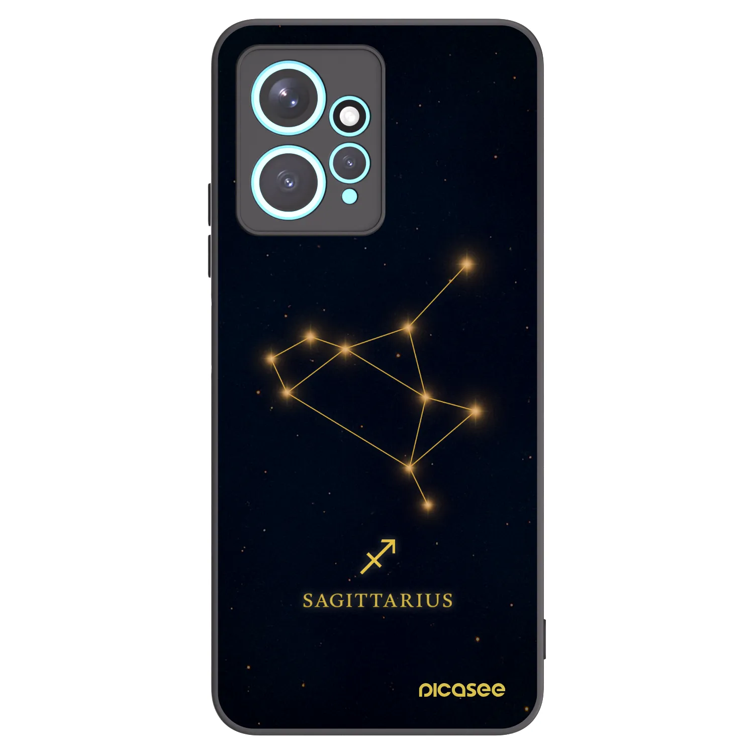 Picasee silikónový čierny obal pre Xiaomi Redmi Note 12 4G - SAGITTARIUS