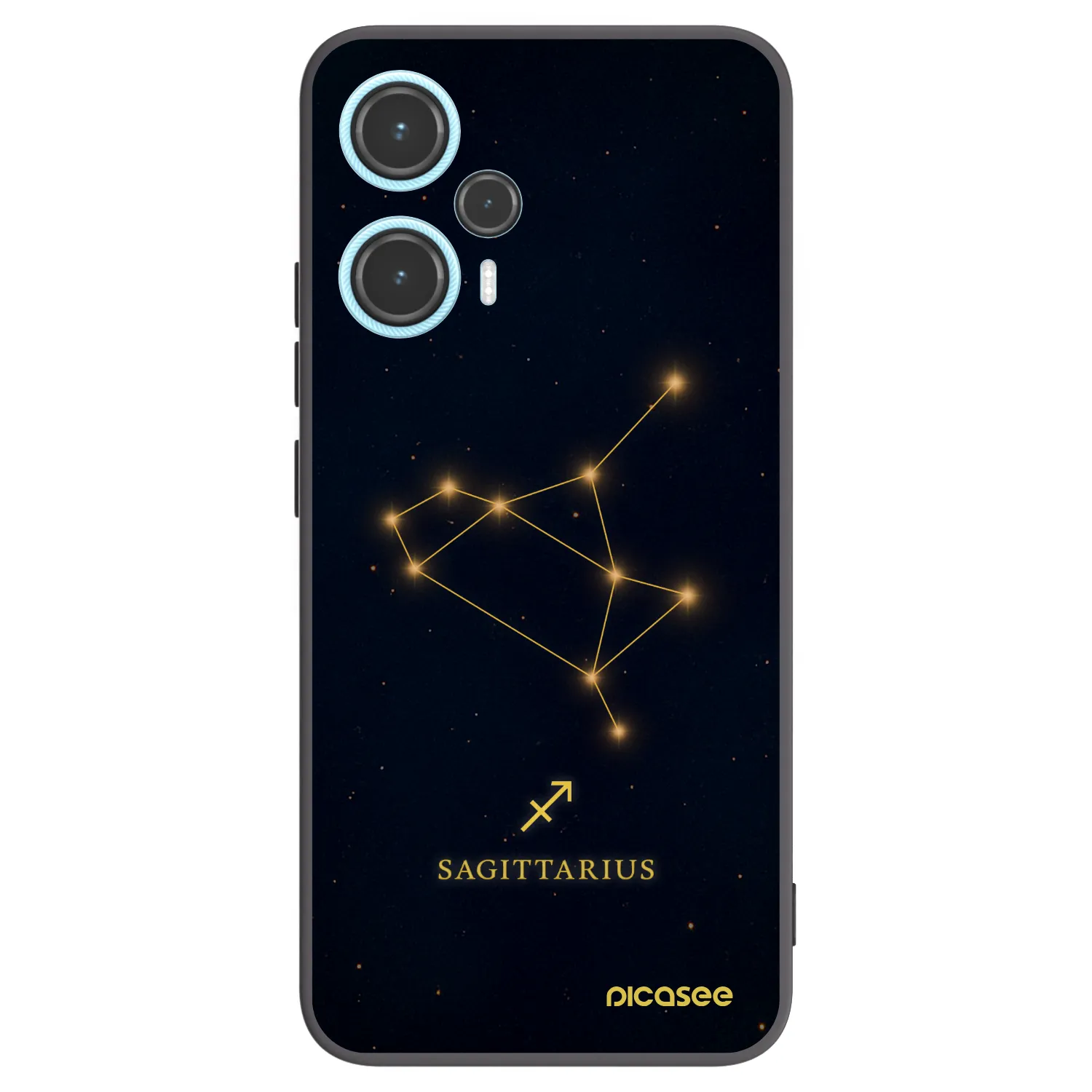 Picasee silikónový čierny obal pre Xiaomi Poco F5 - SAGITTARIUS