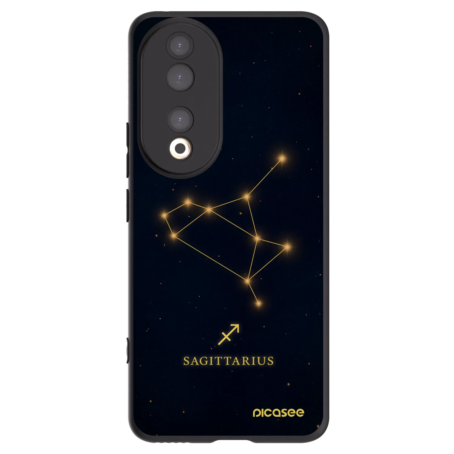 Picasee silikónový čierny obal pre Honor 90 5G - SAGITTARIUS
